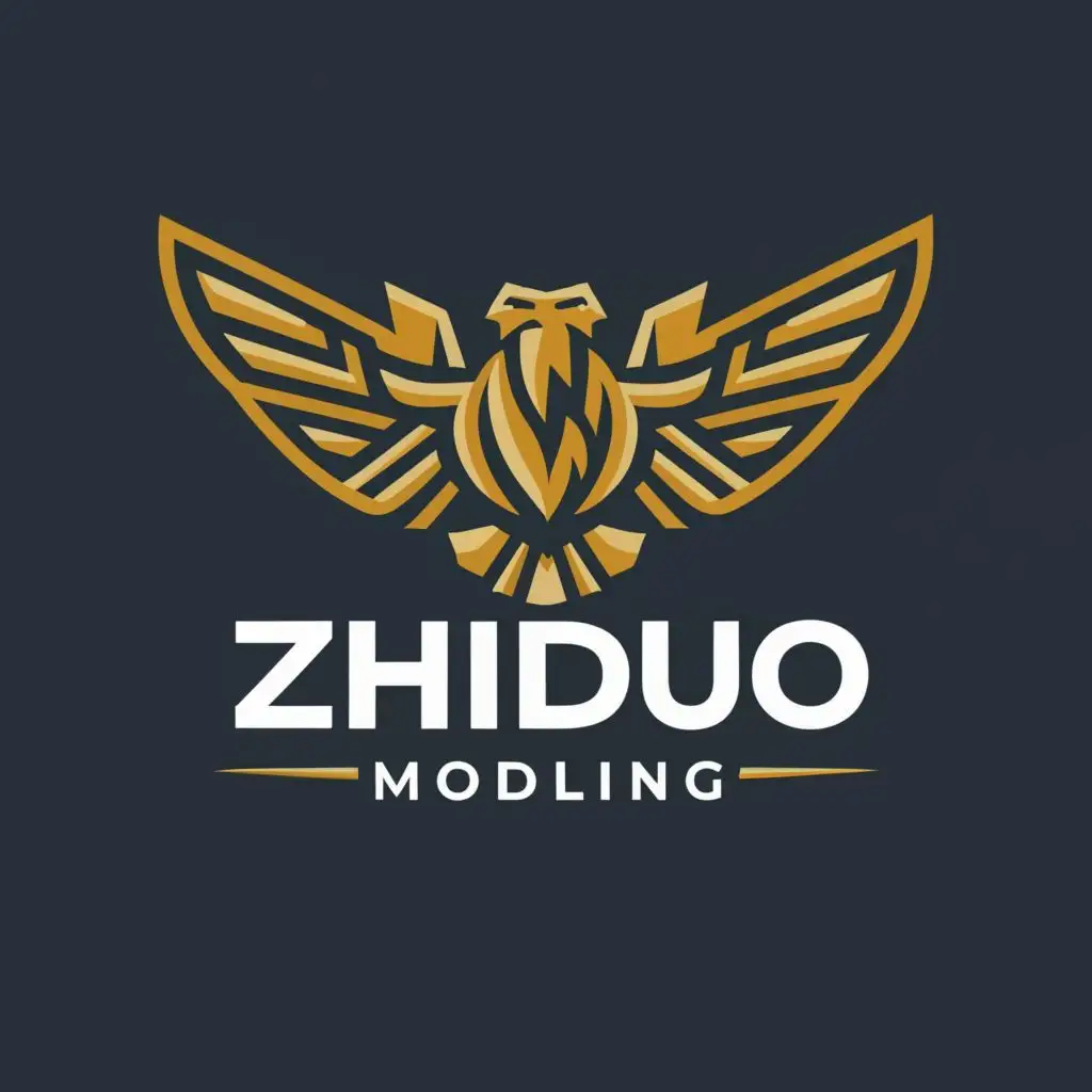 LOGO-Design-For-ZhiDuo-Molding-Majestic-Eagle-Emblem-with-Elegant-Typography