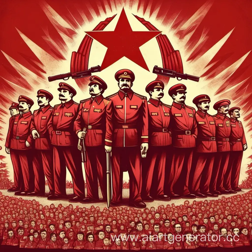 Symbolic-Unity-in-Communist-Gathering