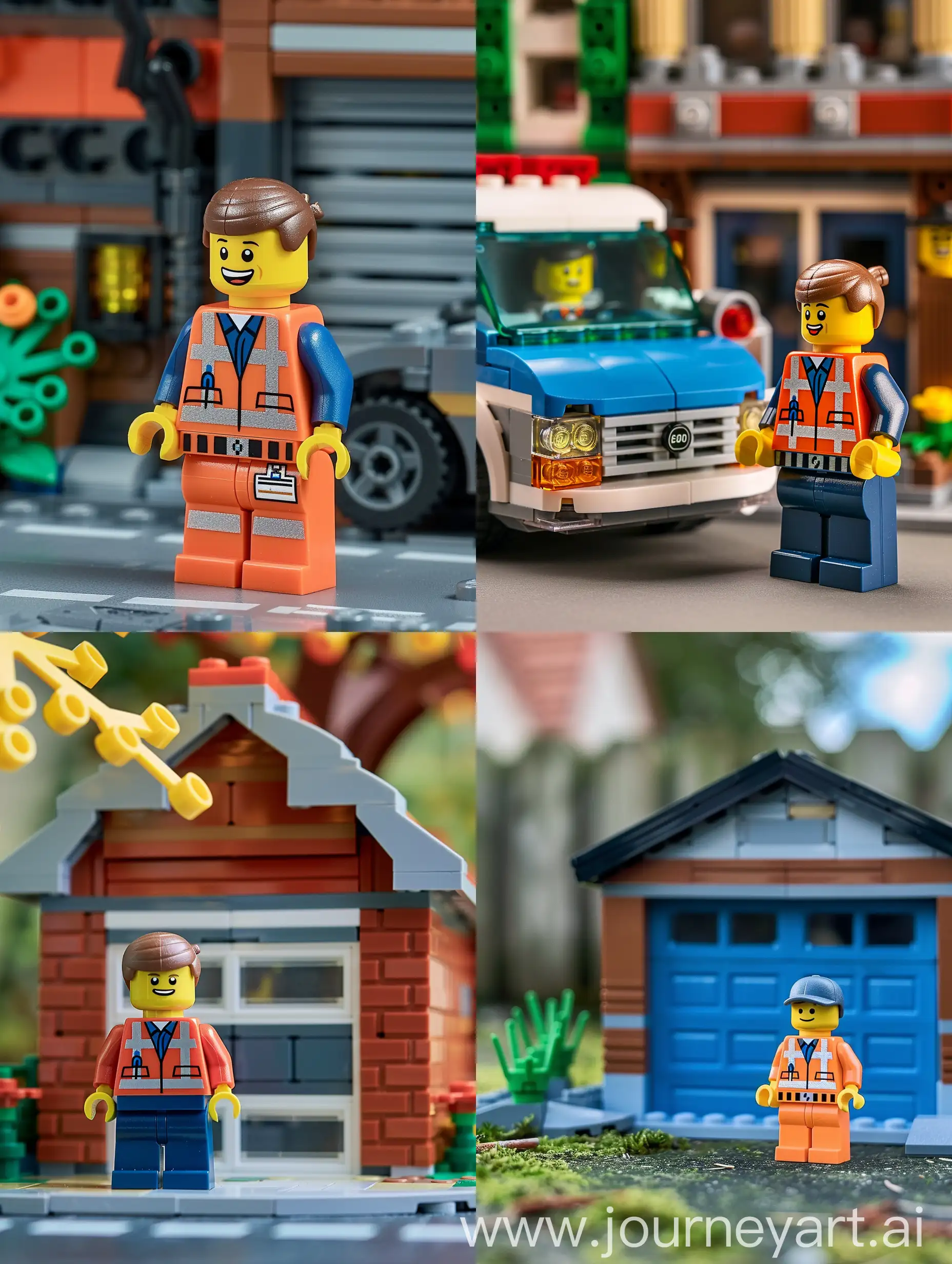 Lego-Man-Standing-by-the-Garage