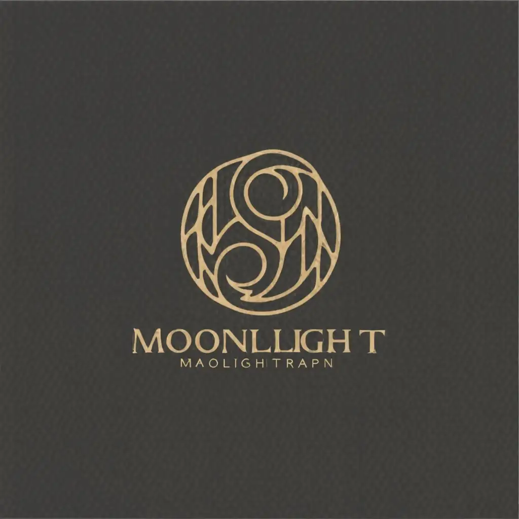 a logo design,with the text "Chinese brush logo of Poetry and Moon，High luxury，Classical elegance，Renaissance，Echevera elegans Rose，", main symbol:Poetry rhyme moonlight shadow，Poetry，Moon ，Echevera elegans Rose,Minimalistic,be used in Entertainment industry,clear background