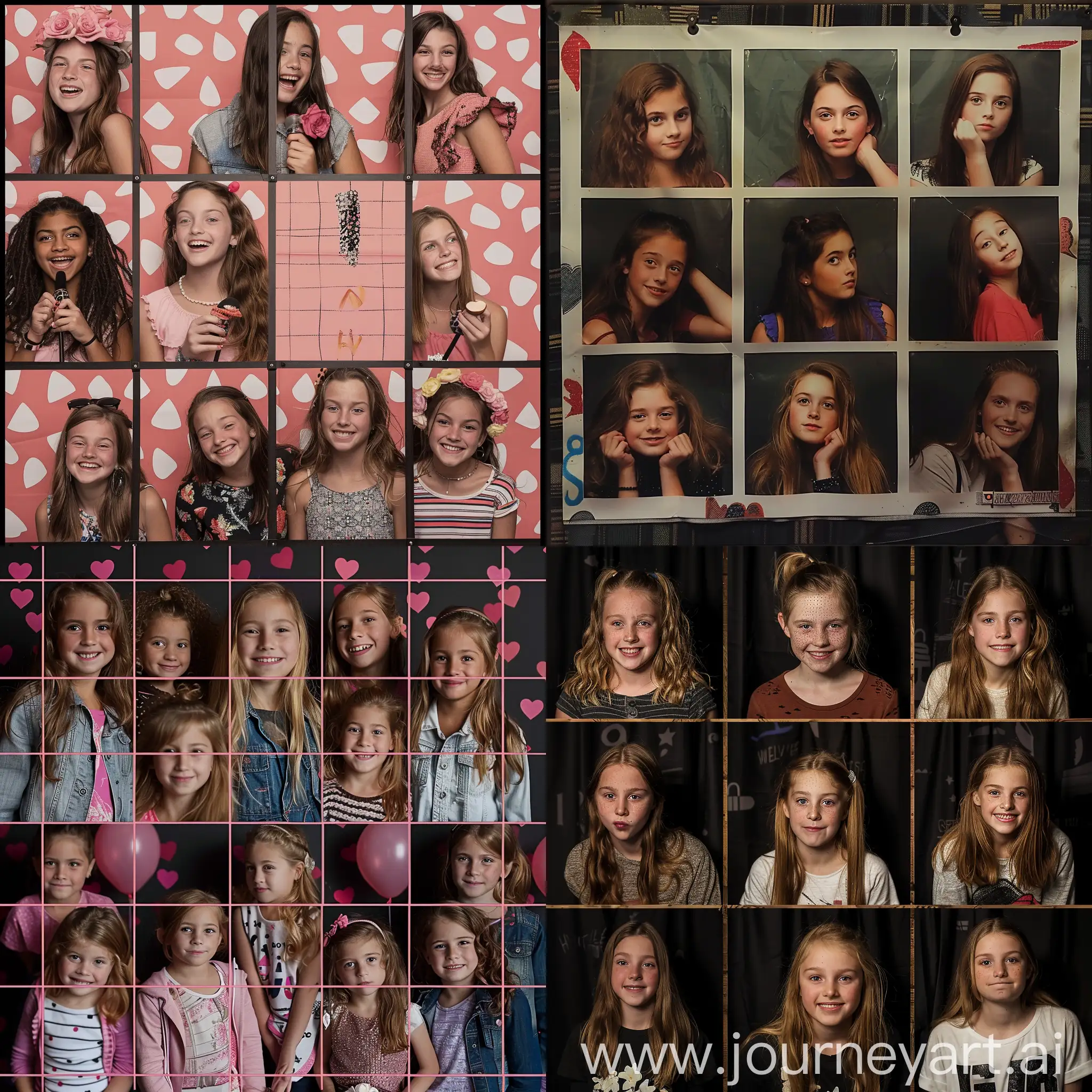 Girls-NineGrid-Photo-Booth-Funfilled-Captures-of-Friendship-and-Joy