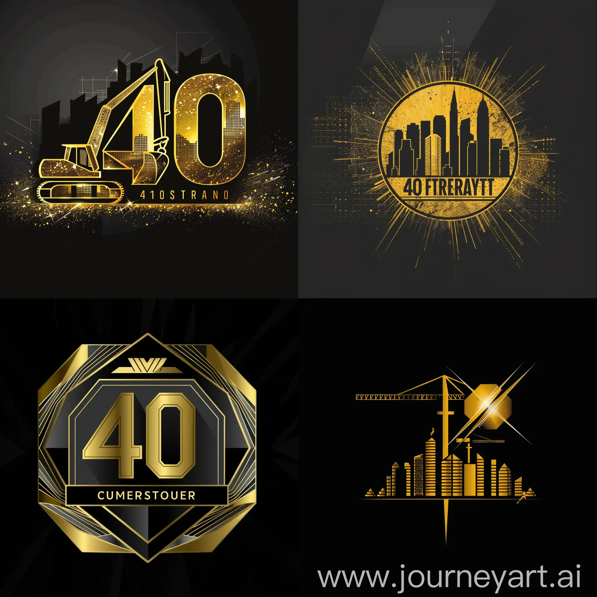 40th-Anniversary-Celebration-Logo-for-Construction-Company