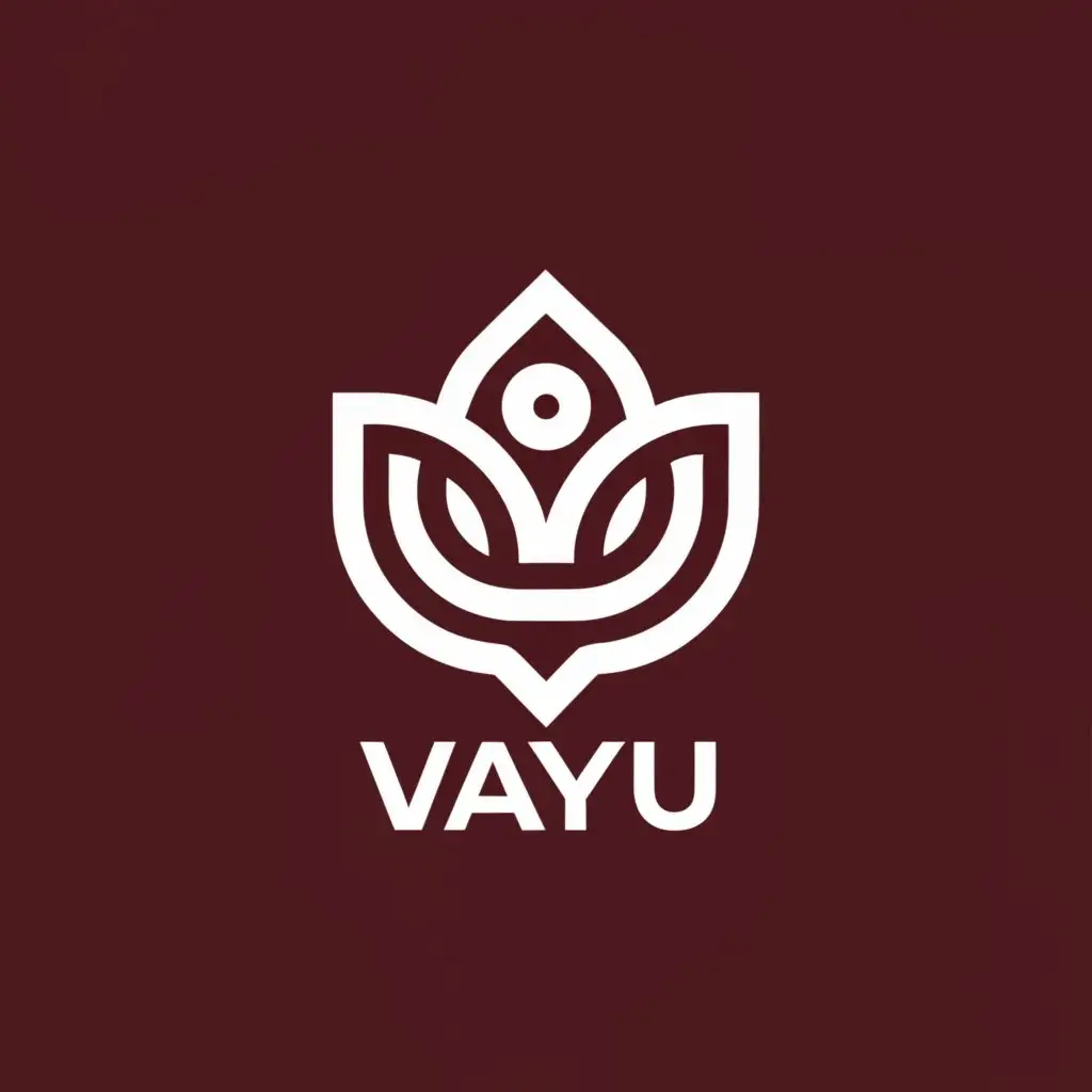 a logo design,with the text "Vayu", main symbol:rose,Minimalistic,be used in Entertainment industry,clear background