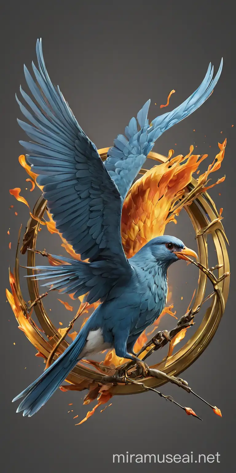 Hunger Games bird logo no background 