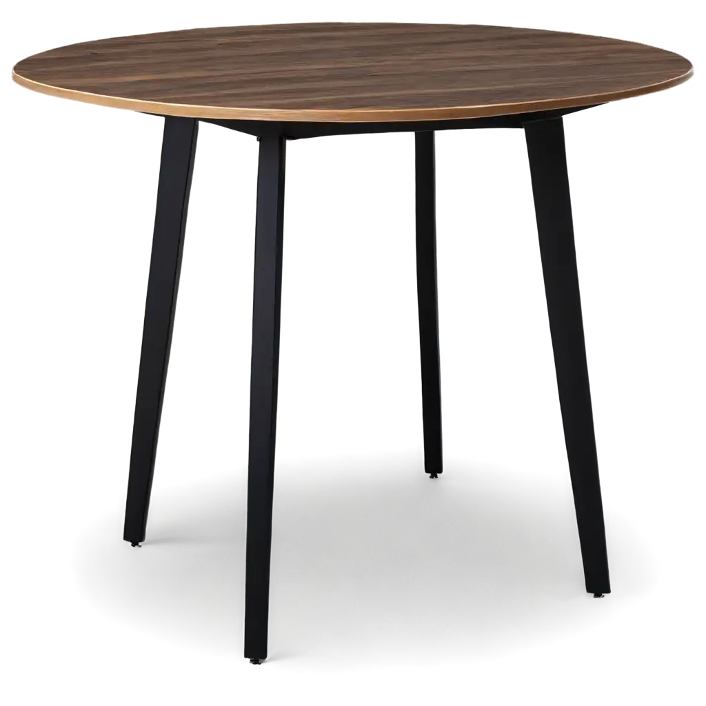 HighQuality-PNG-Image-of-a-Round-Dining-Table-Enhancing-Visual-Appeal-and-Clarity