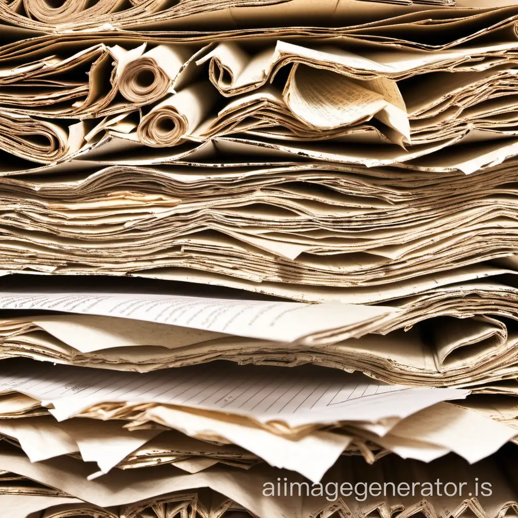 Assorted-Recycled-Paper-Types-in-Vibrant-Display