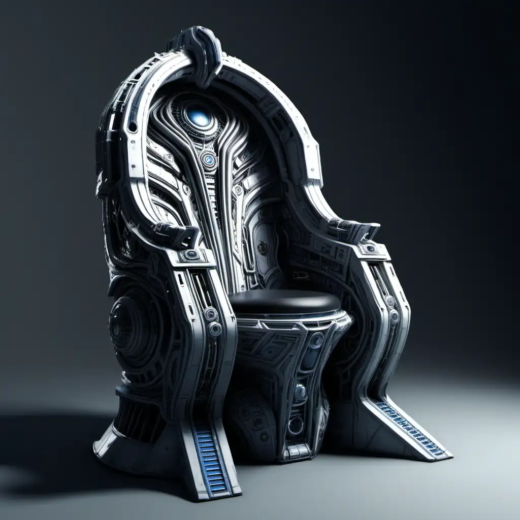 Futuristic SciFi Throne with Sidemounted Engines