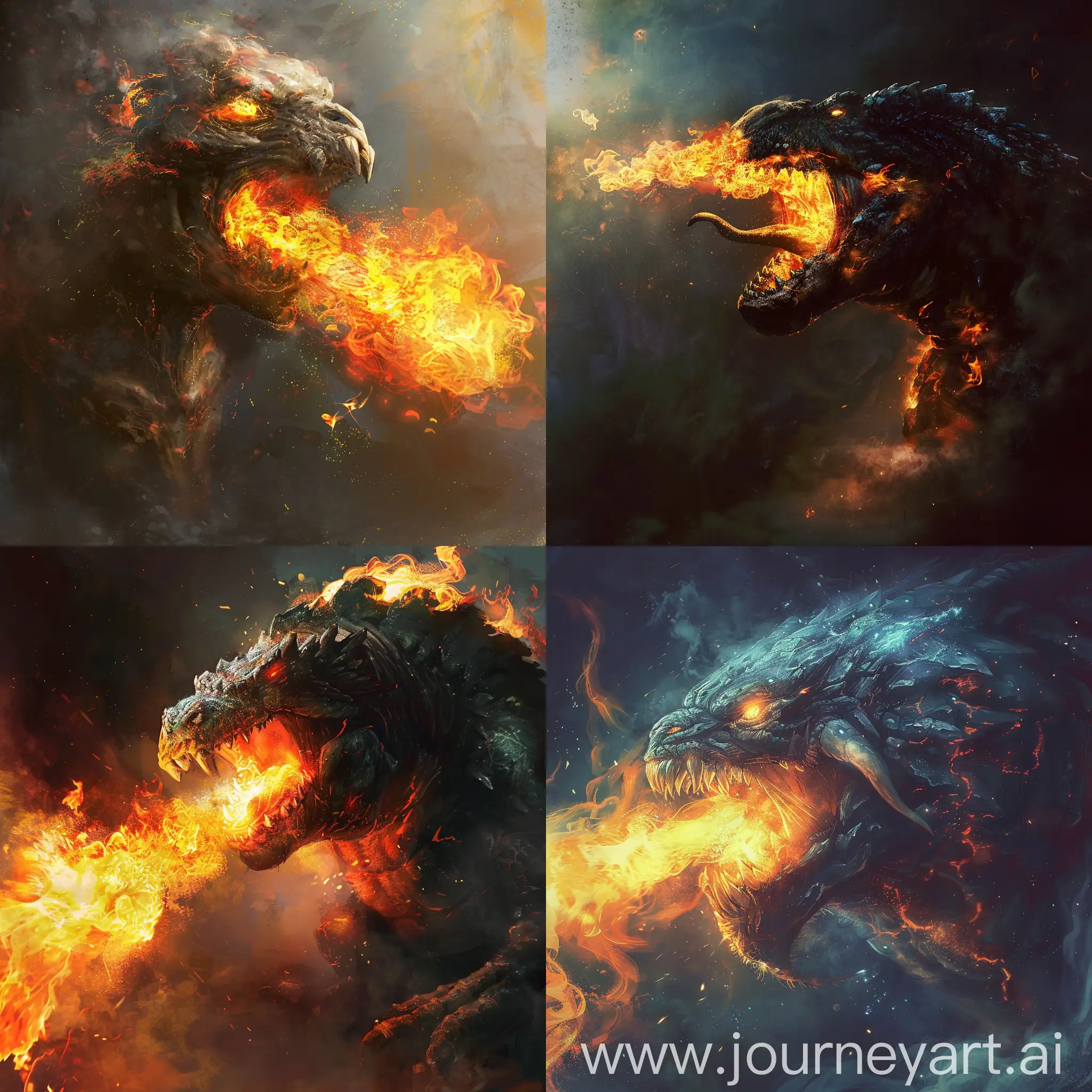 Fierce-Dragon-Breathing-Fire-in-Mythical-Landscape