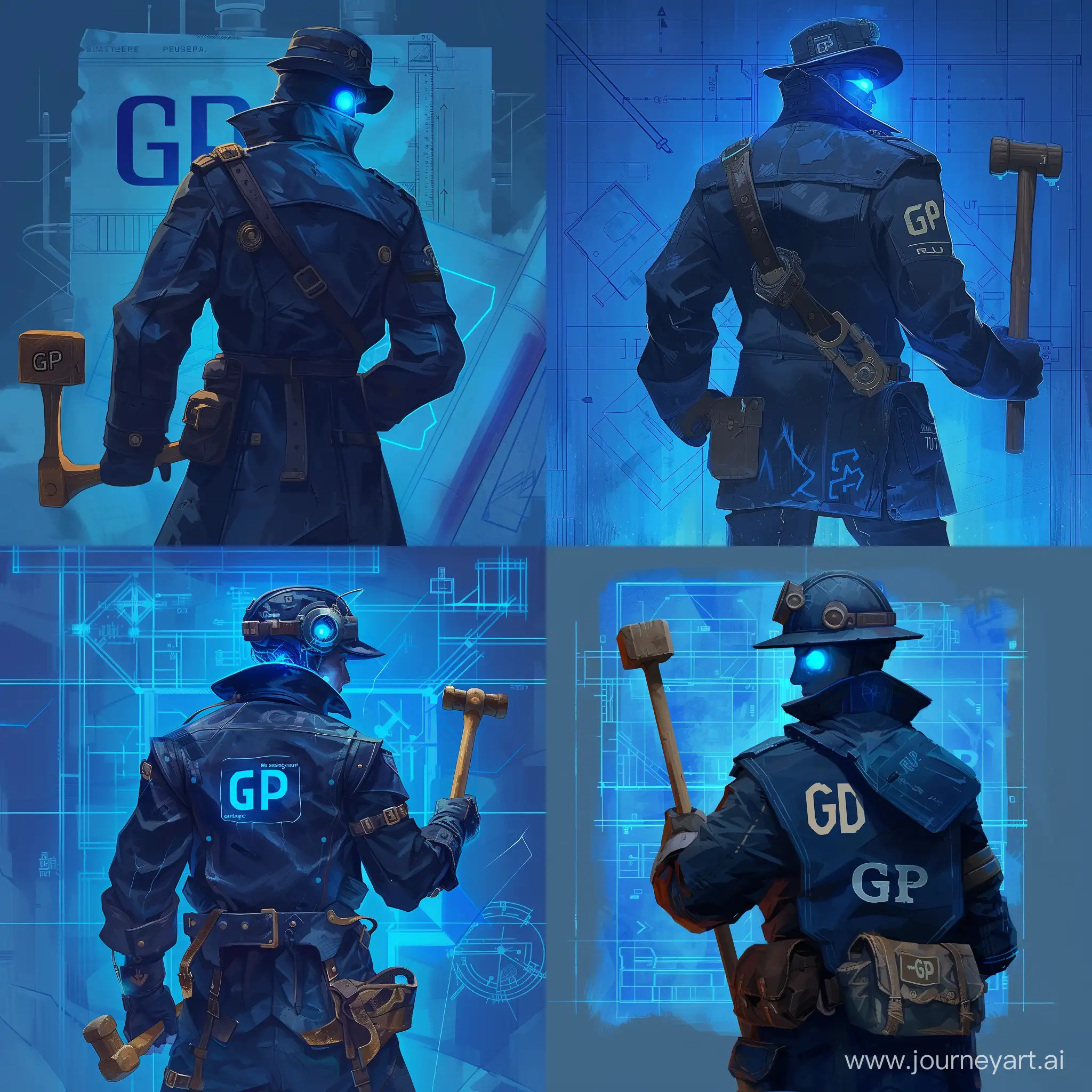 RUST-Game-Character-in-DarkBlue-Uniform-with-Miners-Hat-and-Glowing-Blue-Eyes