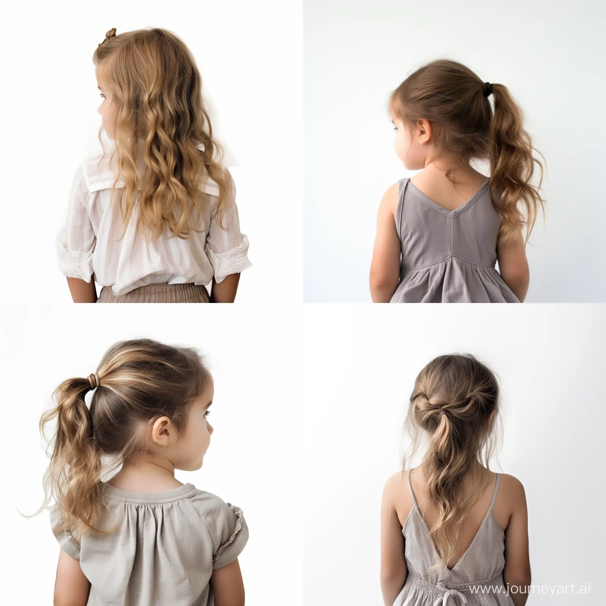 Curious-Little-Girl-Gazing-Back-Against-Clean-White-Background