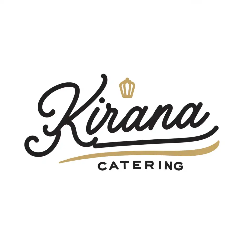 LOGO-Design-For-KIRANA-Catering-Service-Minimalistic-Symbol-of-Culinary-Excellence