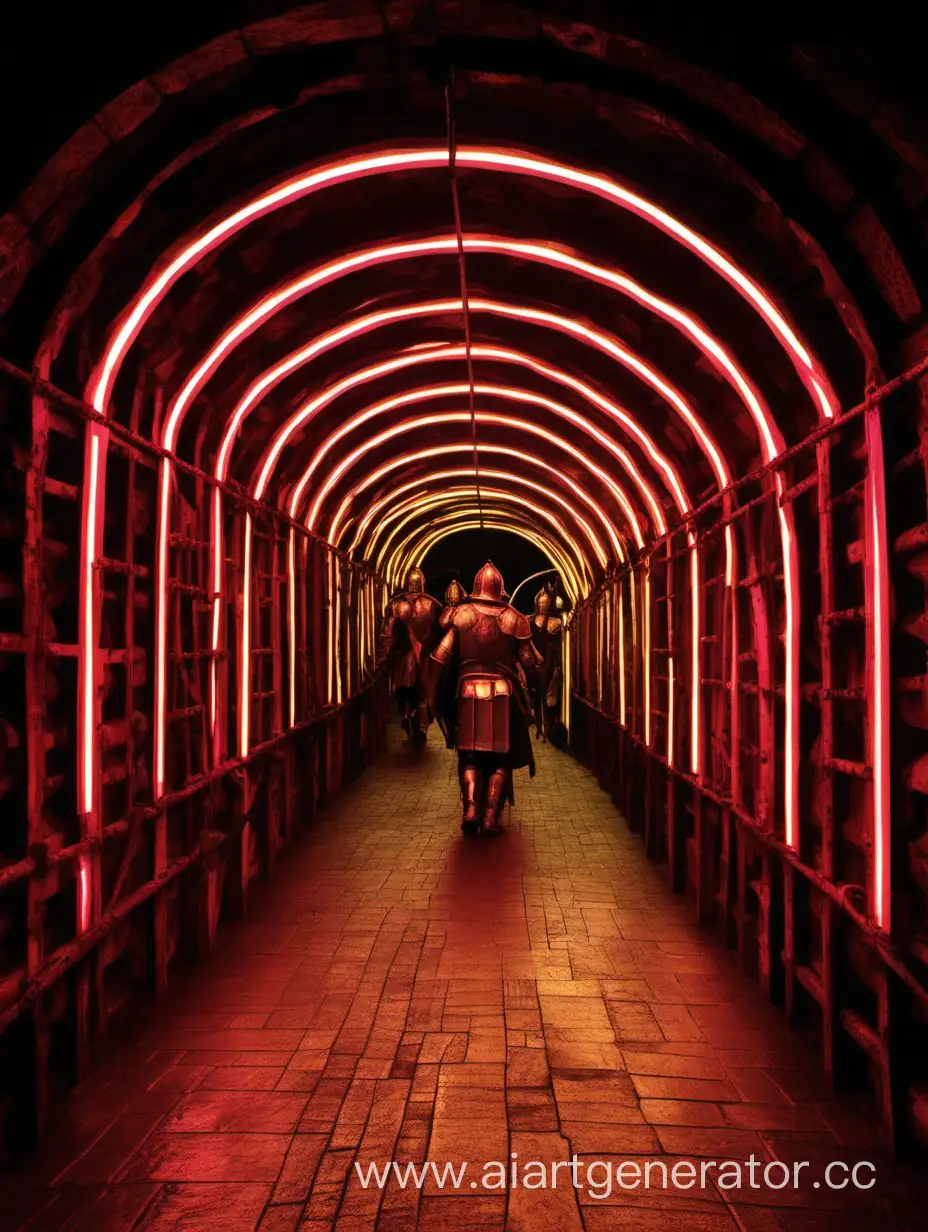 Time-Travelers-Exploring-Historical-Epochs-in-Neon-Tunnel