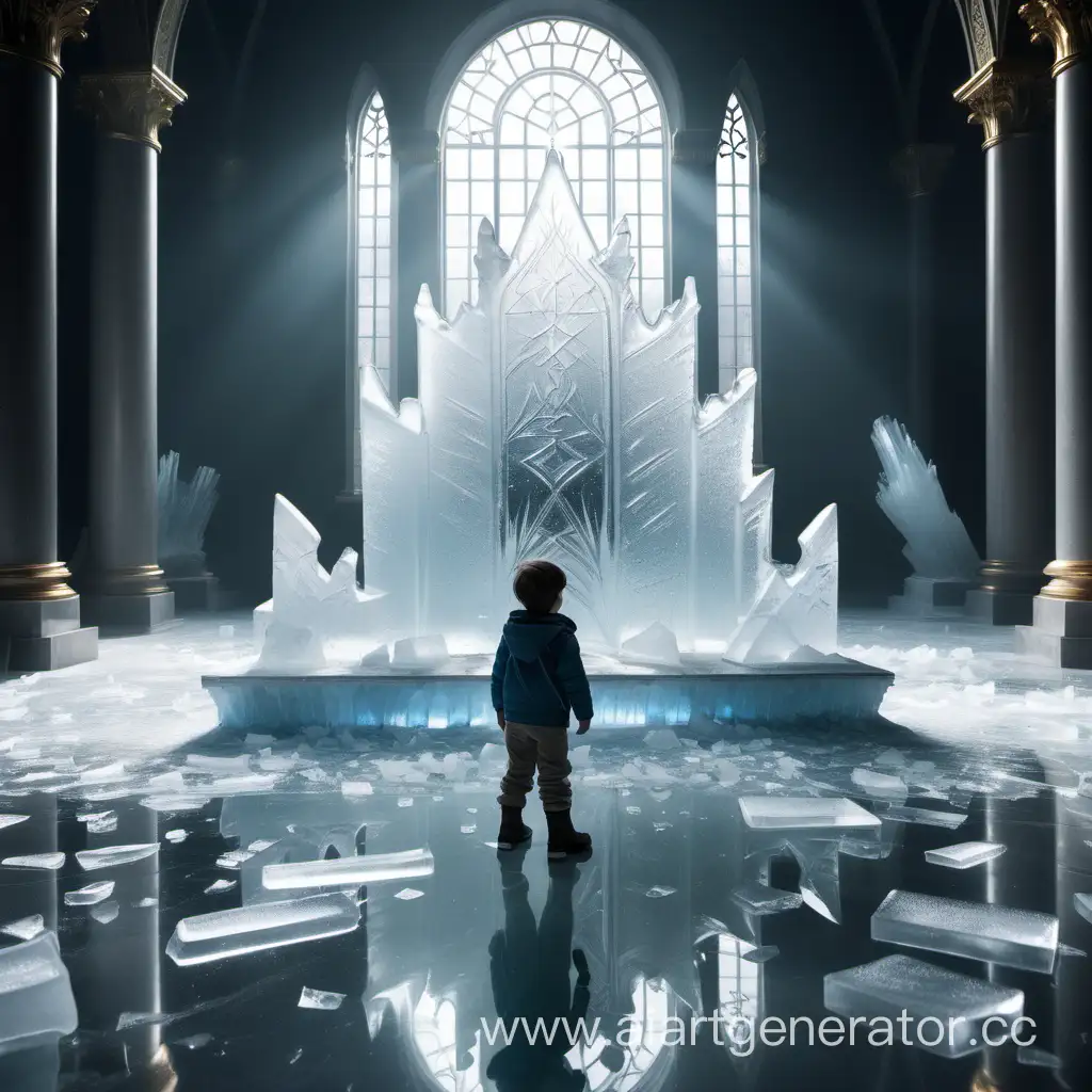 European-Boy-Collecting-Ice-in-Glass-Throne-Room
