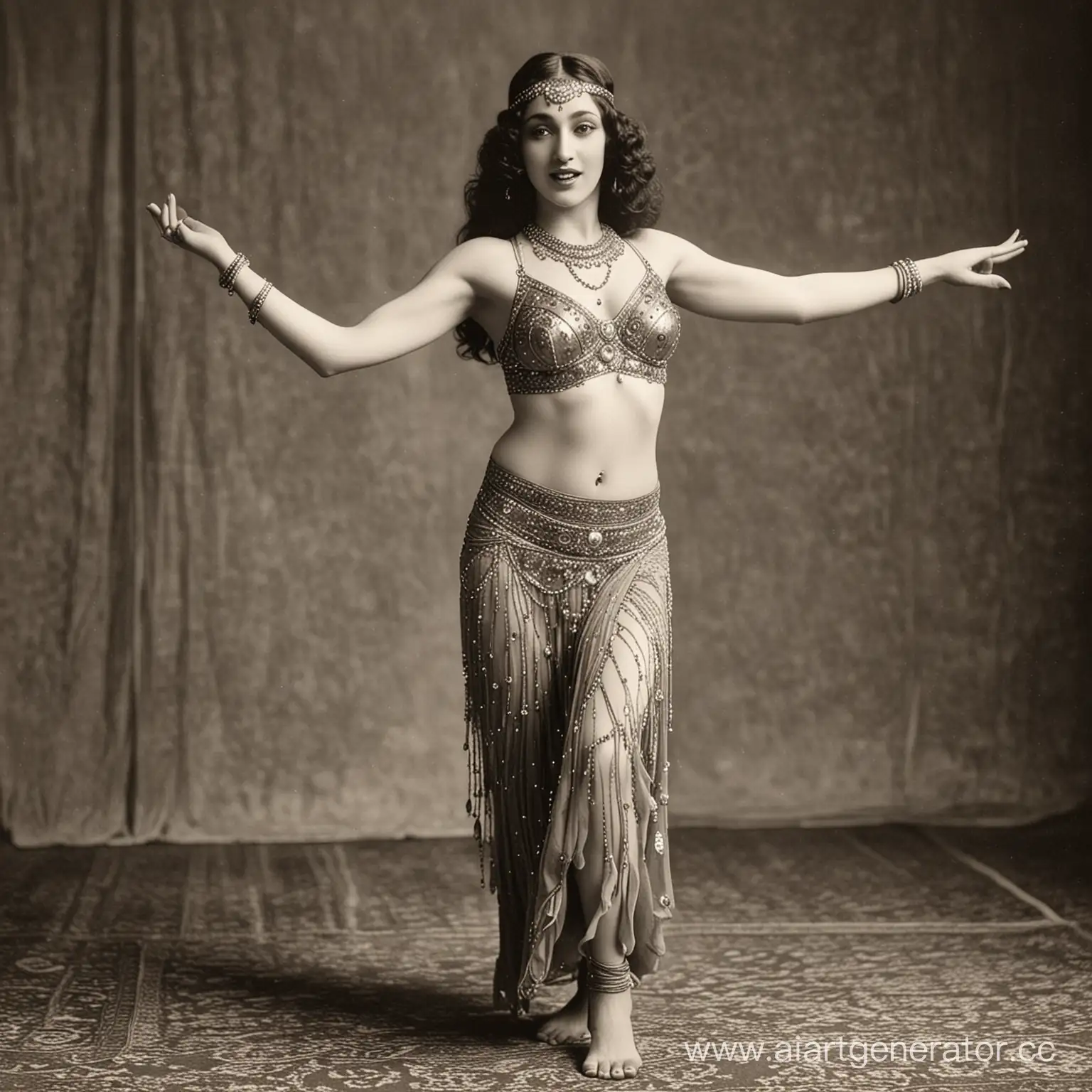 1920s-Girl-Belly-Dancing-Performance