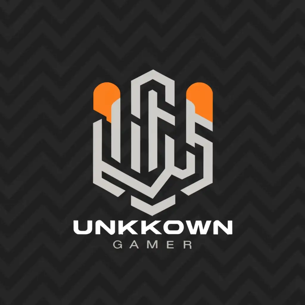 a logo design,with the text "Unknown Gamer", main symbol:UG,Moderate,clear background