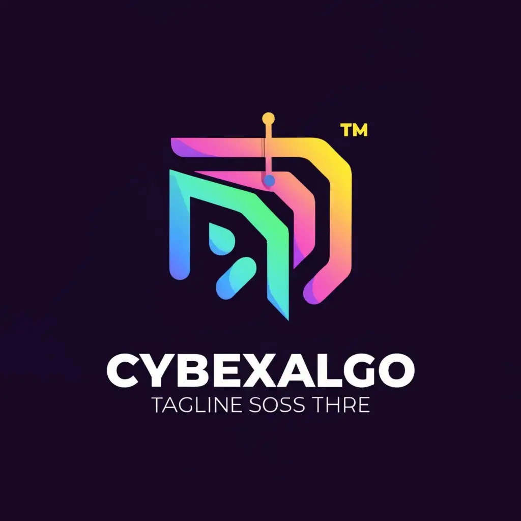 a logo design, with the text 'cybexalgo', main symbol: a symbol for crypto currency, Moderate, be used in Technology industry, clear background