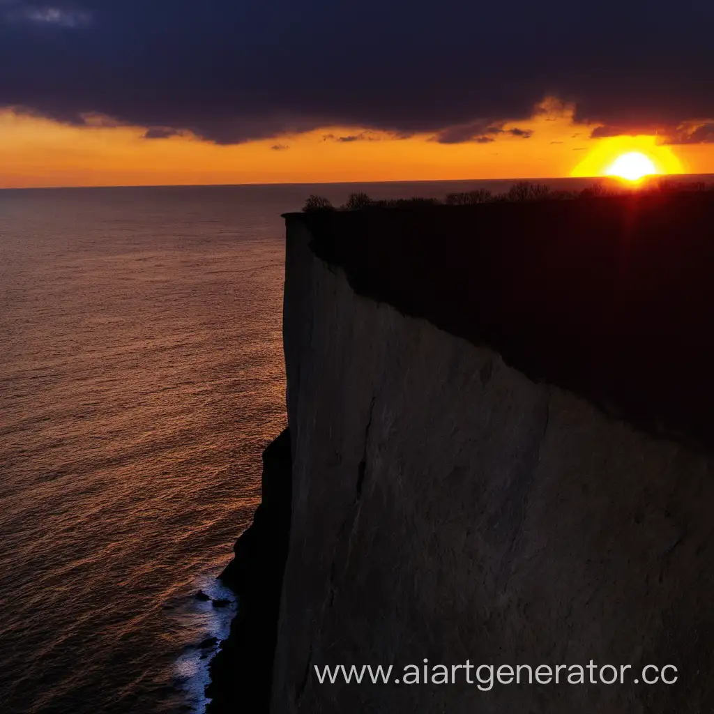 Majestic-Cliff-Silhouette-at-Sunset