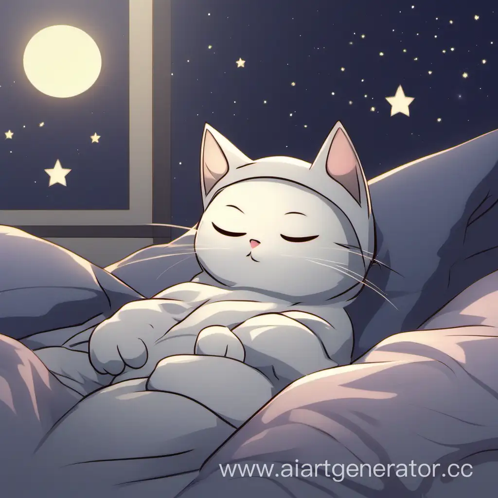 Кот желает спокойной ночи