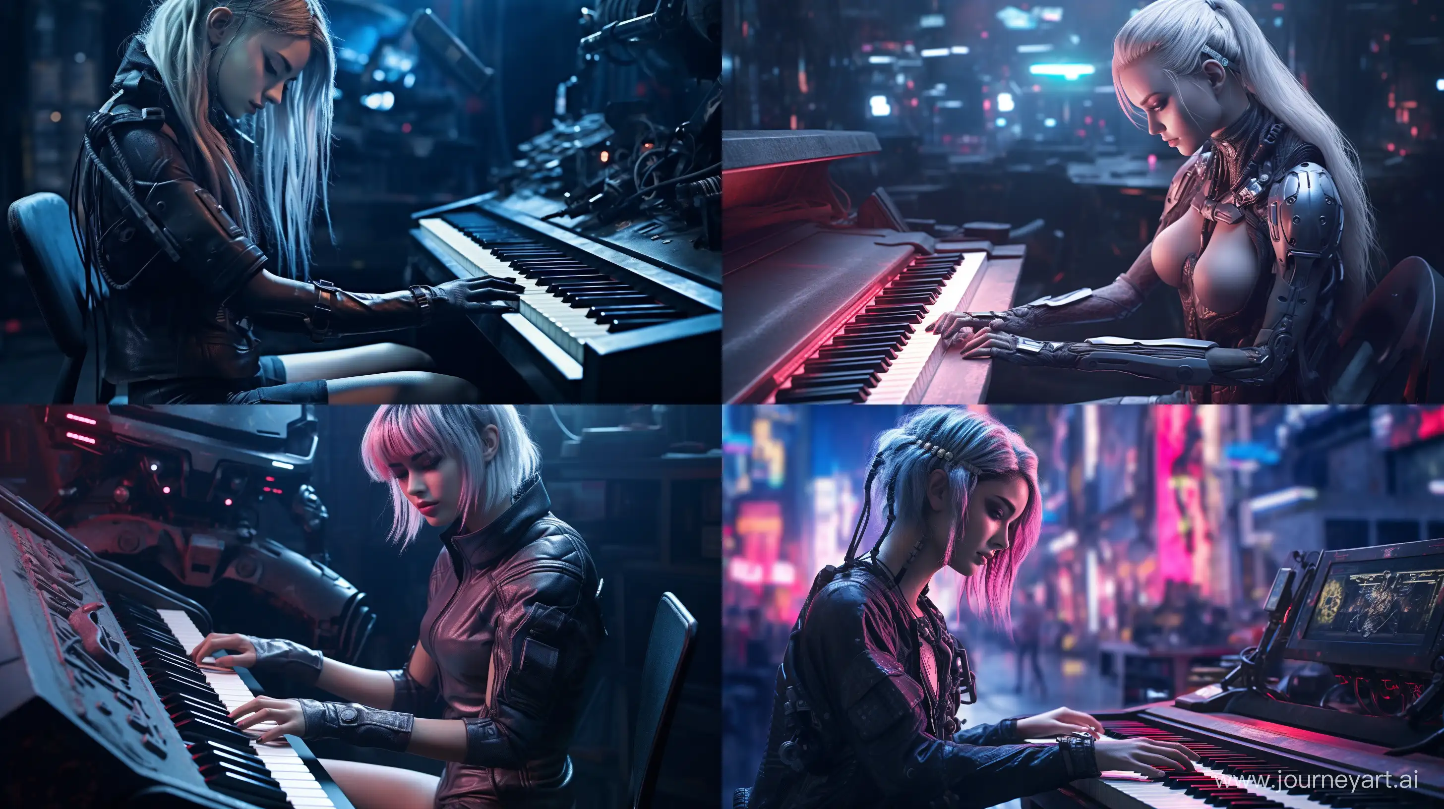Futuristic-Cyberpunk-Girl-Playing-a-HighTech-Piano