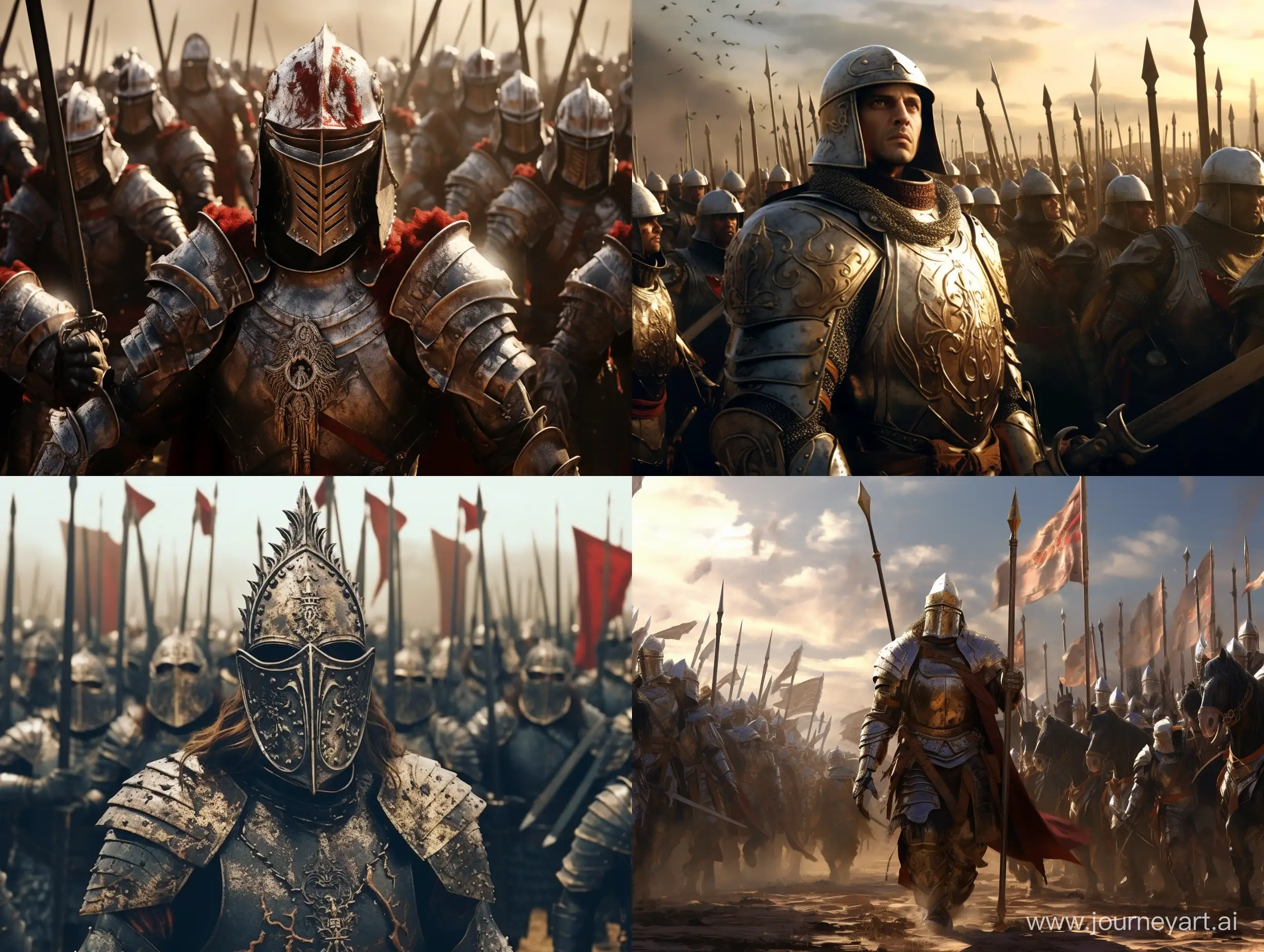 The medieval army
