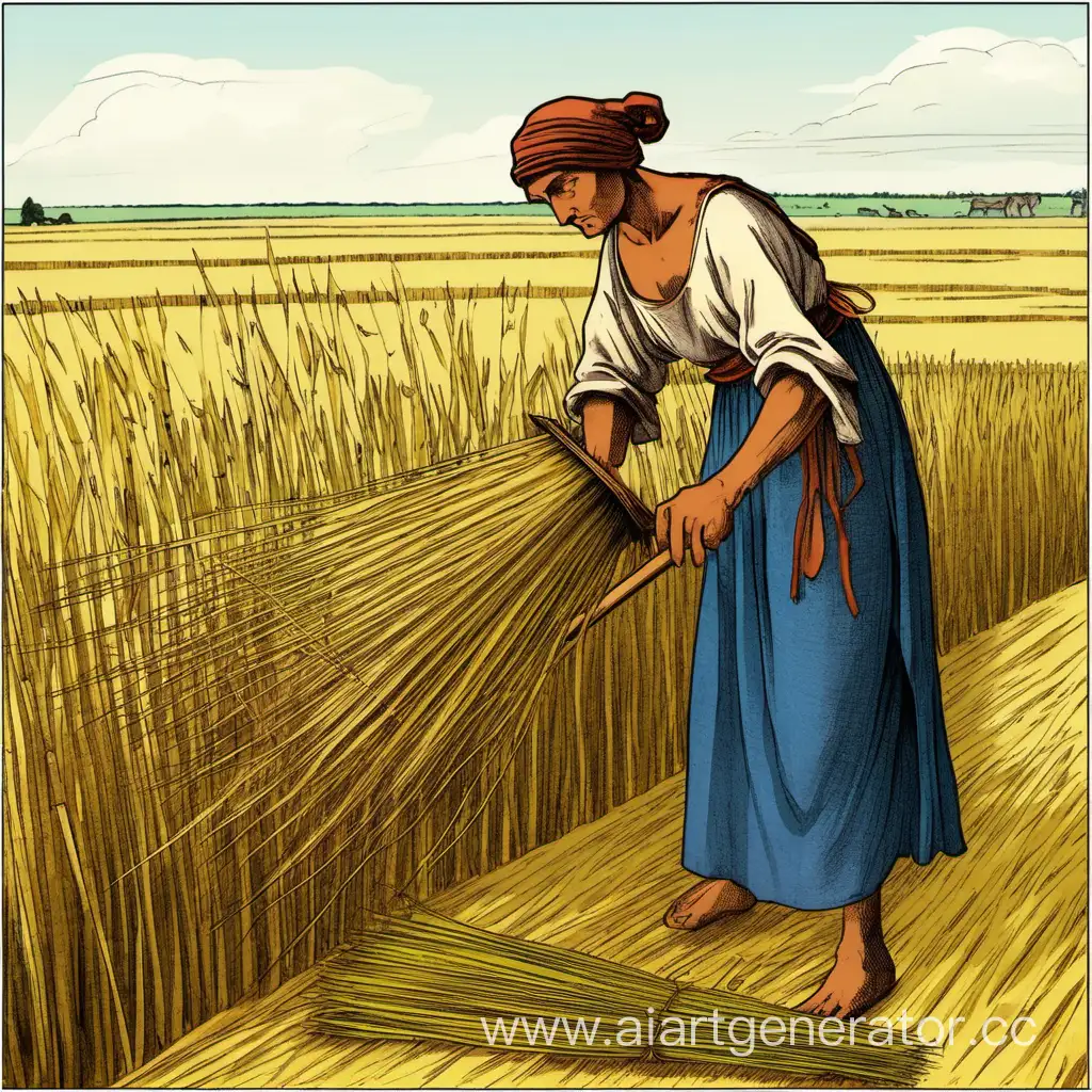 Ancient-Flax-Harvesting-Scene-Traditional-Agriculture-in-Action