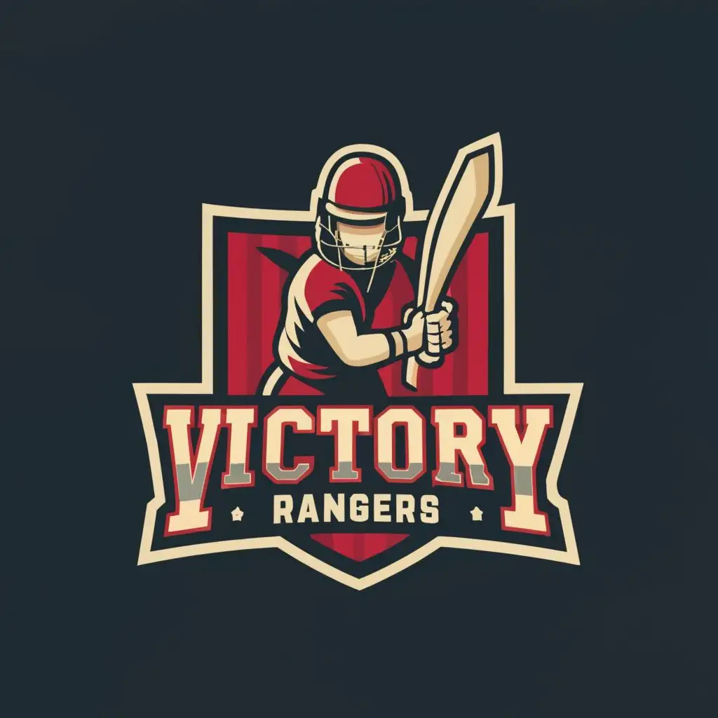 LOGO-Design-For-Victory-Rangers-Cricket-Dynamic-Typography-for-Sports-Fitness-Industry