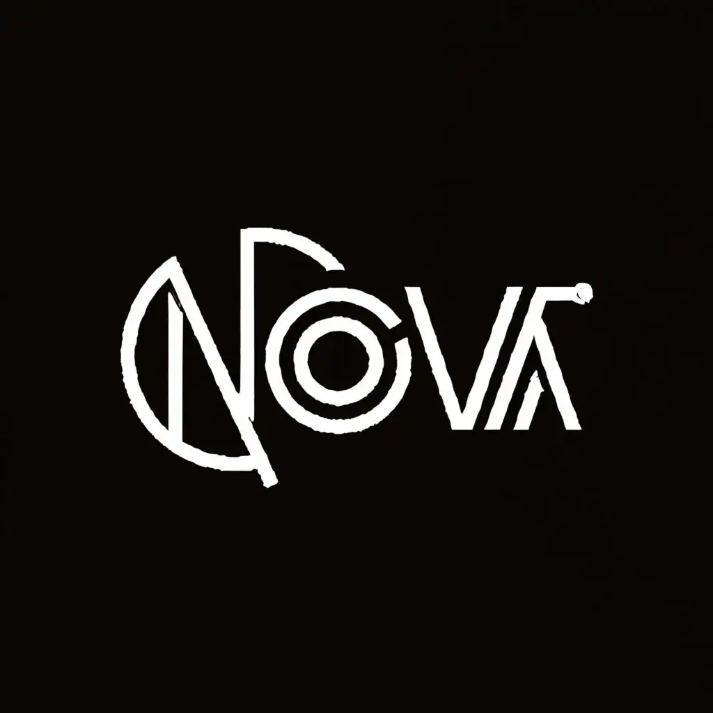 a logo design,with the text "Nova", main symbol:Round-clear-background,Minimalistic,be used in Technology industry,clear background