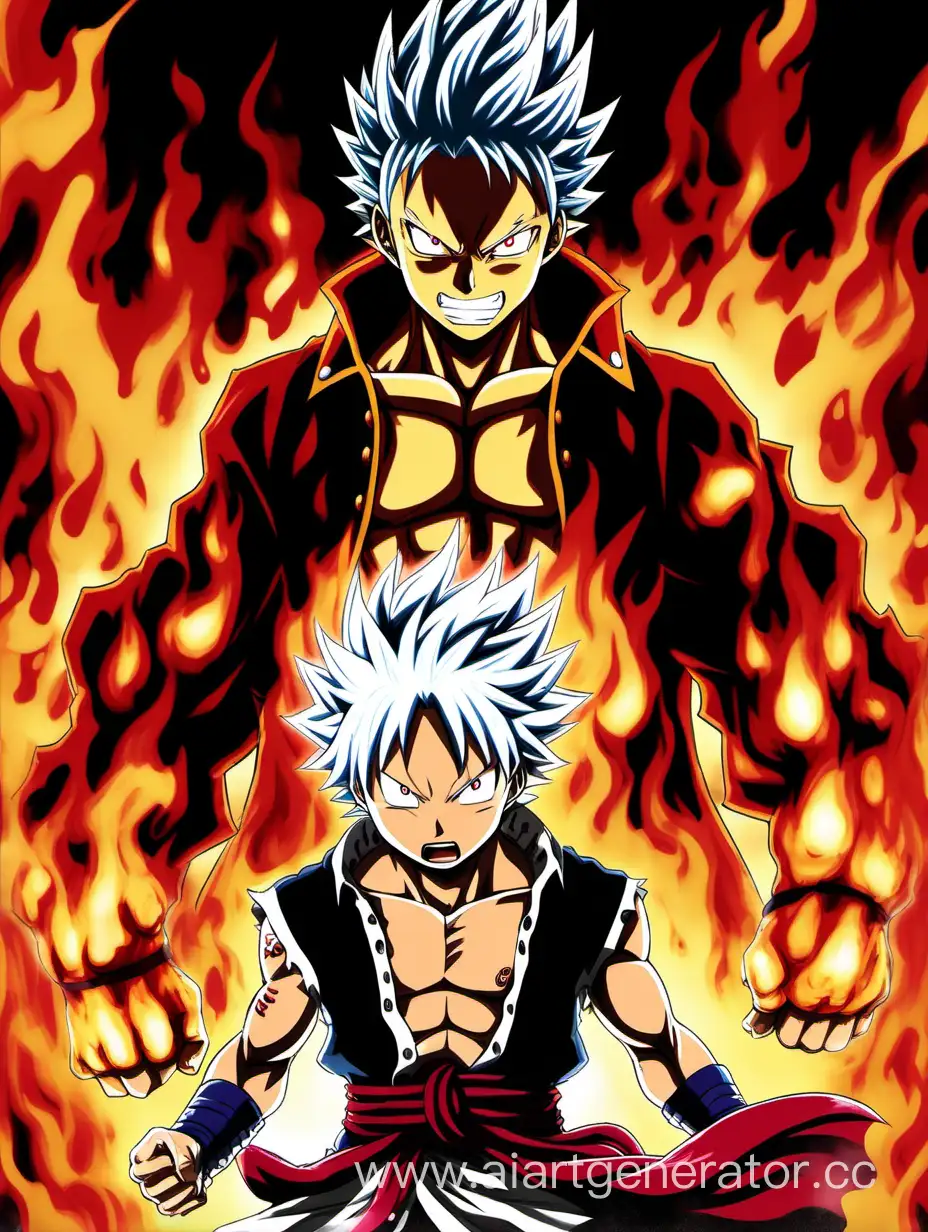 Natsu-Dragneel-vs-WhiteHaired-Demon-Fiery-Battle-Scene