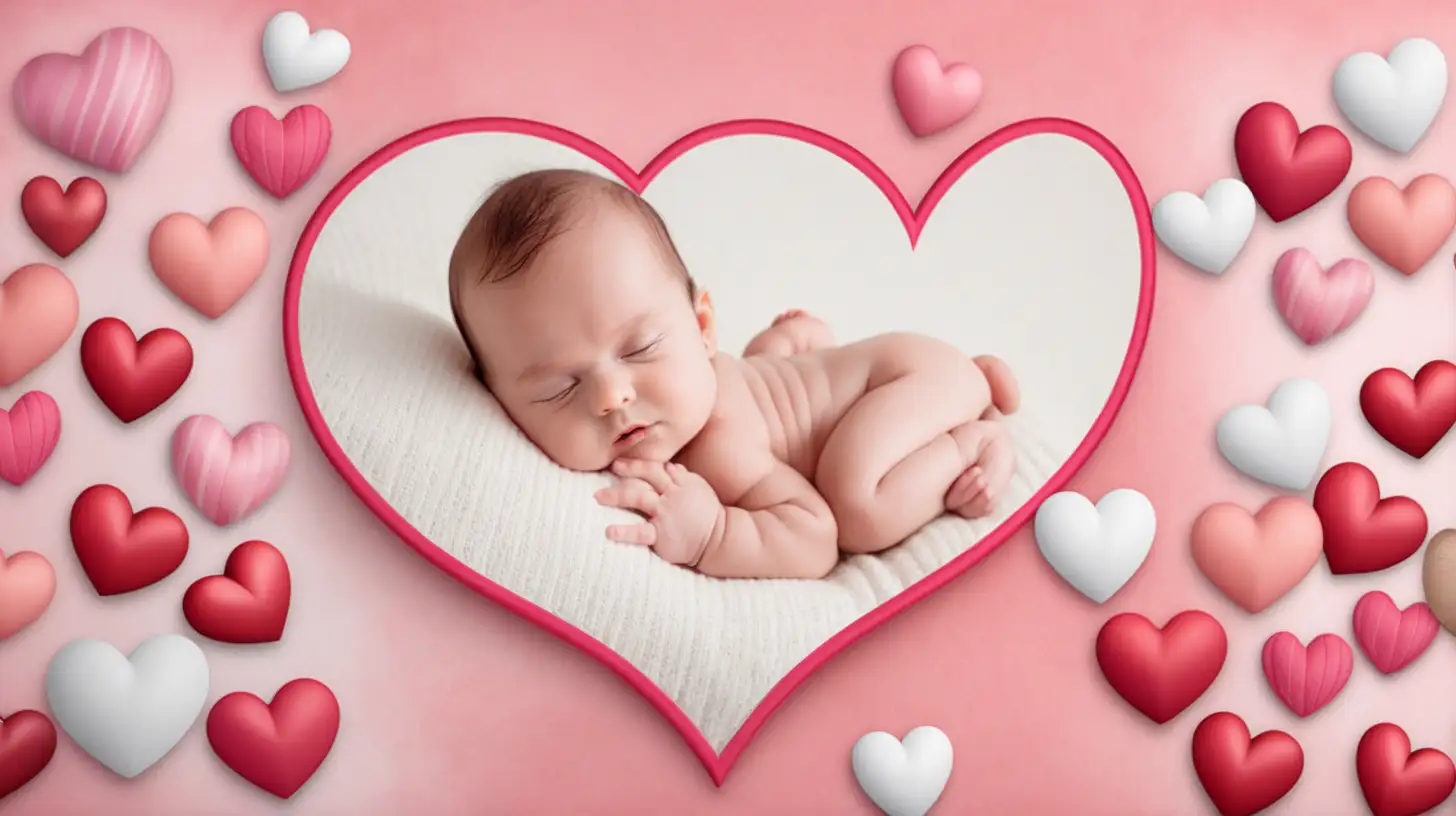 Sweet Hearts Baby Photo Background