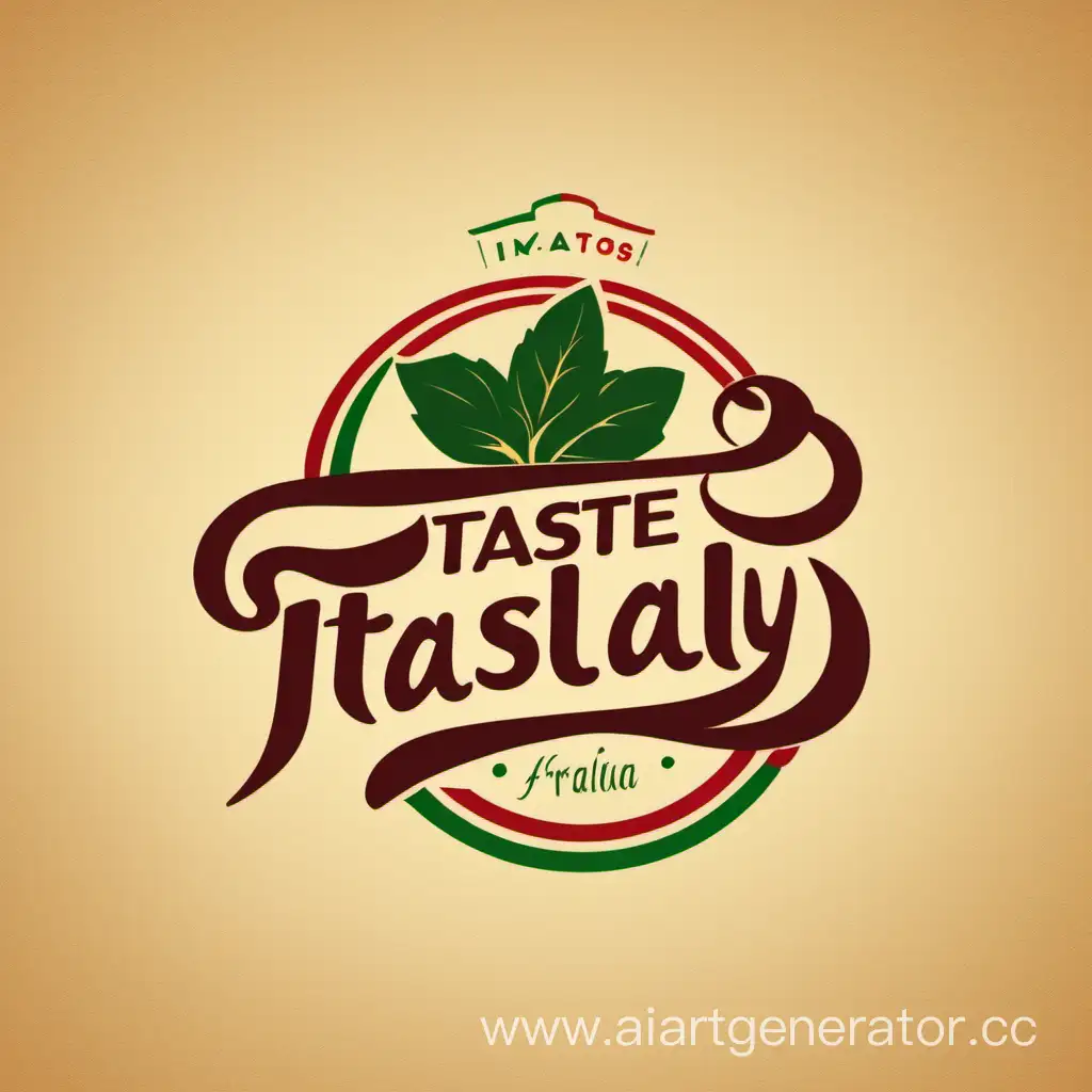 логотип к итальянскому ресторану с названием: Вкус Италии