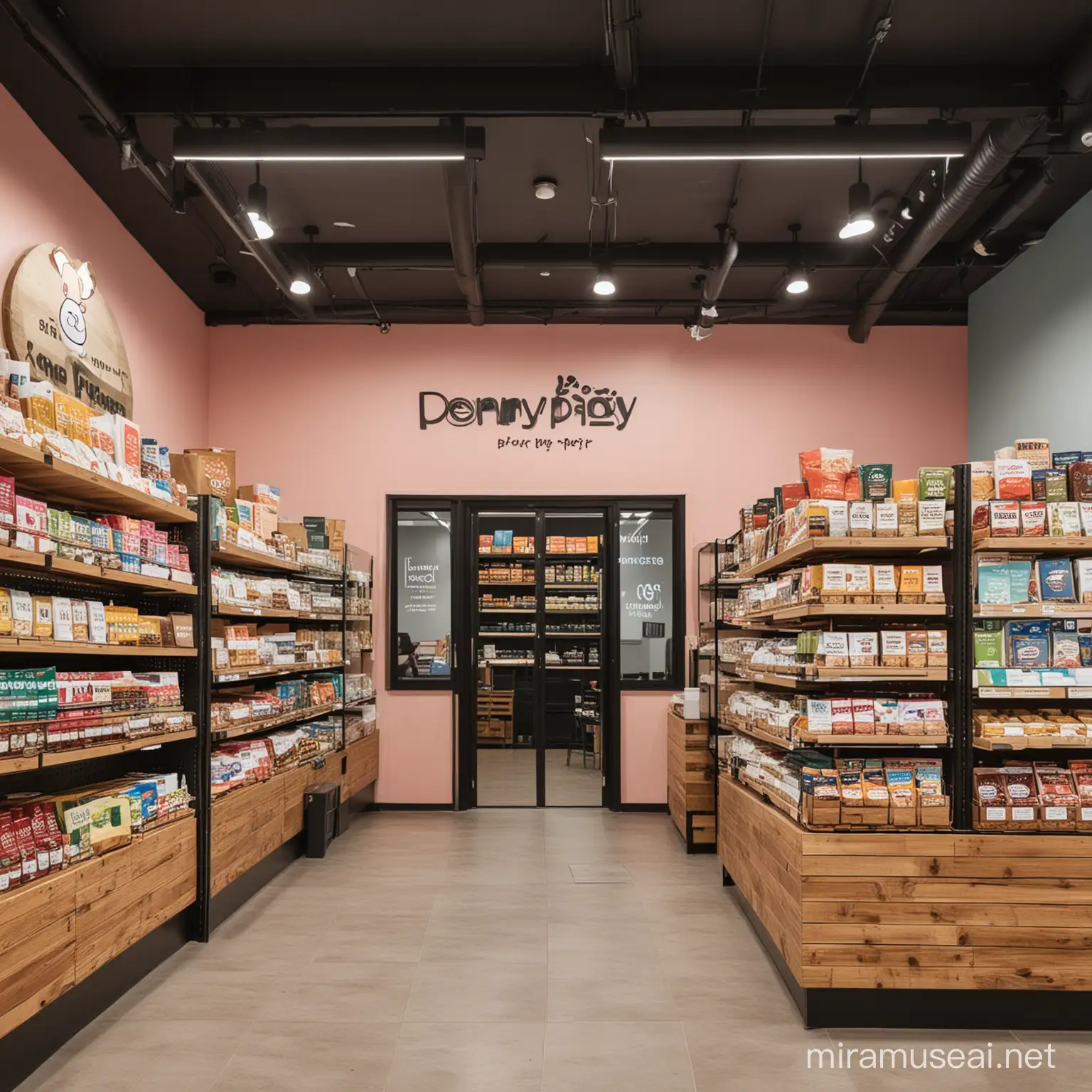 Modern Grocery Shopping Experience at PennyPiggy Fresh Produce Organic Delights and Innovative Convenience