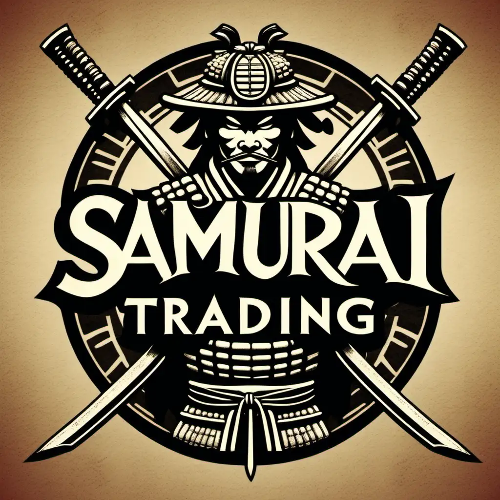 Traditional Samurai Trading Logo Design