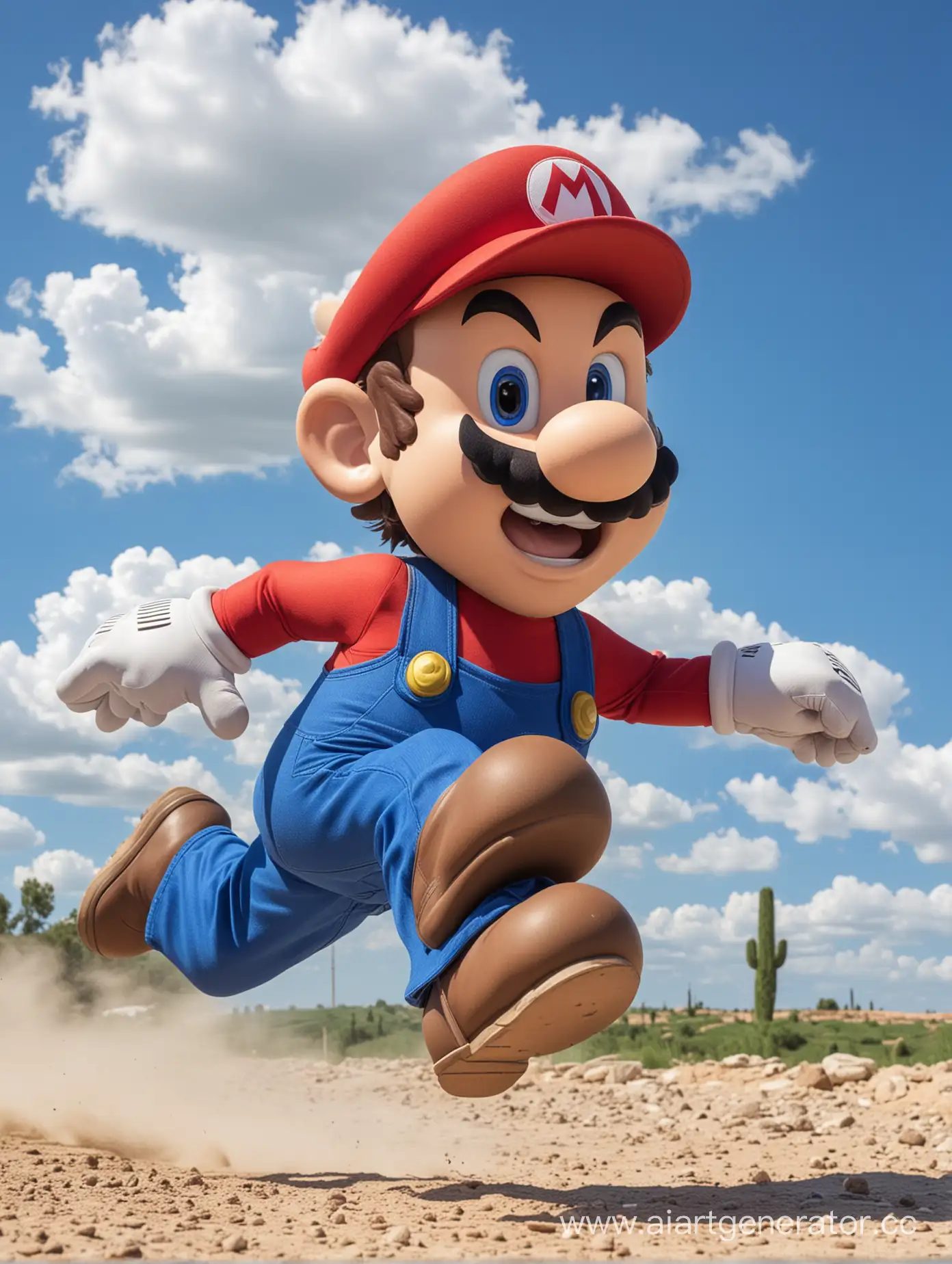 Joyful-Run-with-Mario-Against-a-Vivid-Blue-Sky