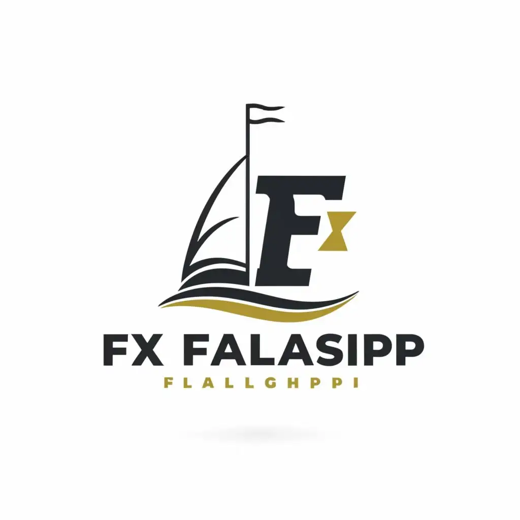 logo, sailboat, with the text "fx flagship", typography, be used in Finance industry