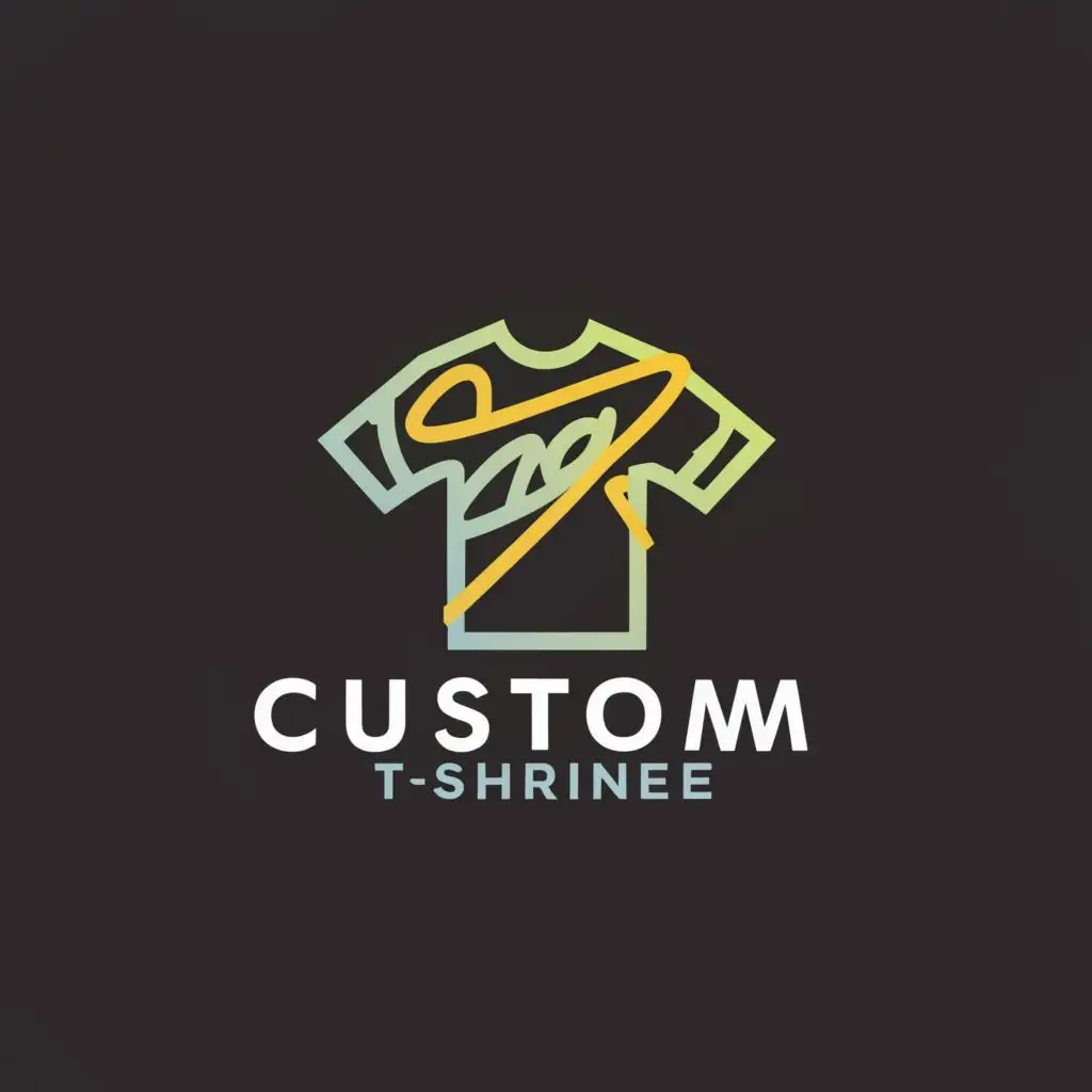 a logo design,with the text "Custom outline", main symbol:logo for a custom t-shirt business,Minimalistic,be used in Retail industry,clear background