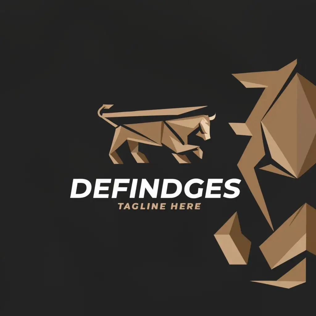 a logo design,with the text "definedges", main symbol:market bull,Moderate,be used in Automotive industry,clear background