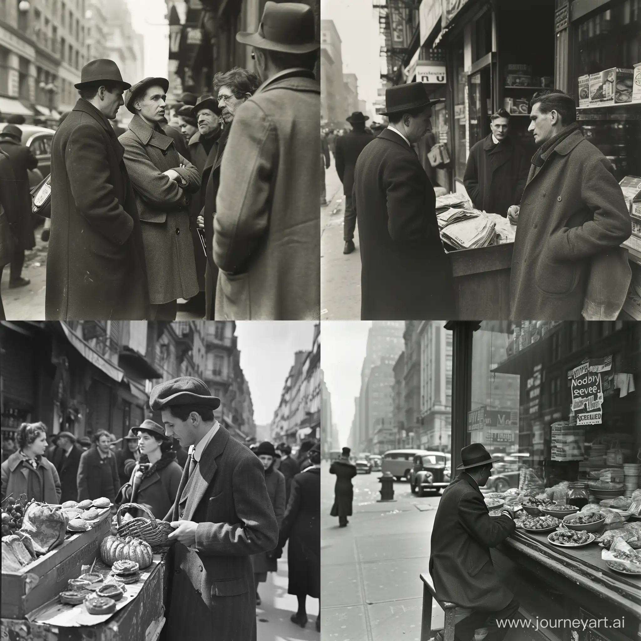 1944-Street-Sellers-Share-Success-Tips-Vintage-Photo