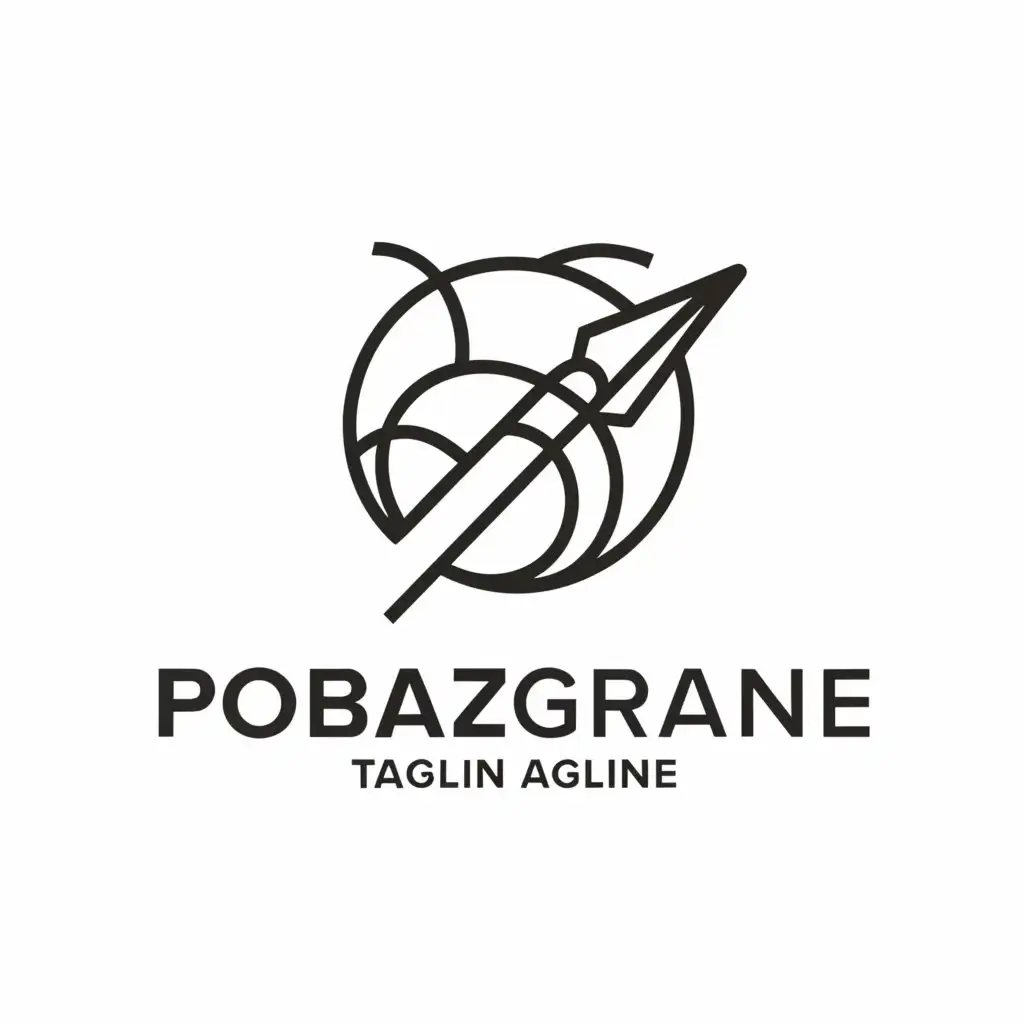 a logo design,with the text "pobazgrane", main symbol:pencil,Minimalistic,clear background