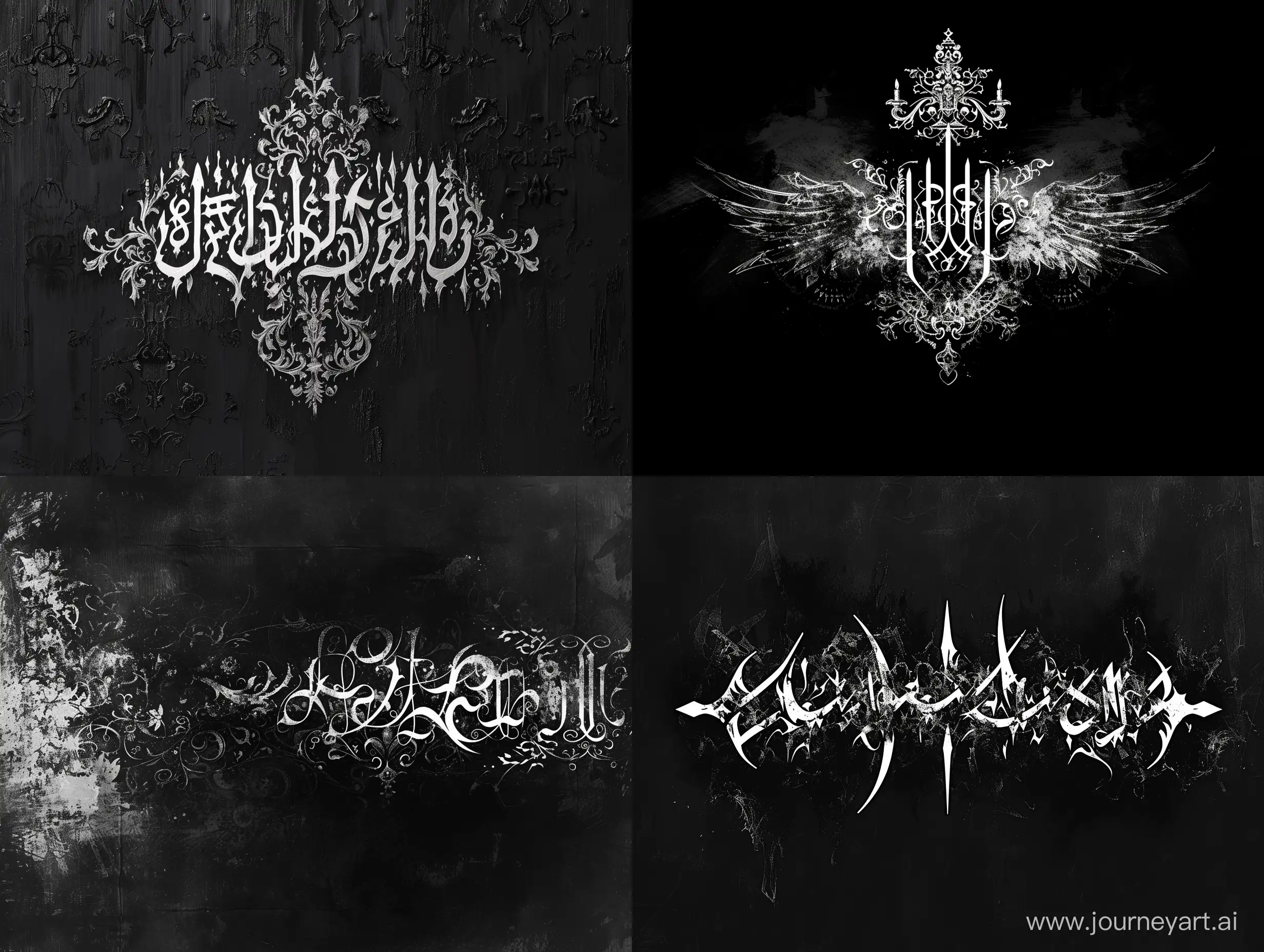 Gothic-Design-with-White-Typography-on-Black-Background