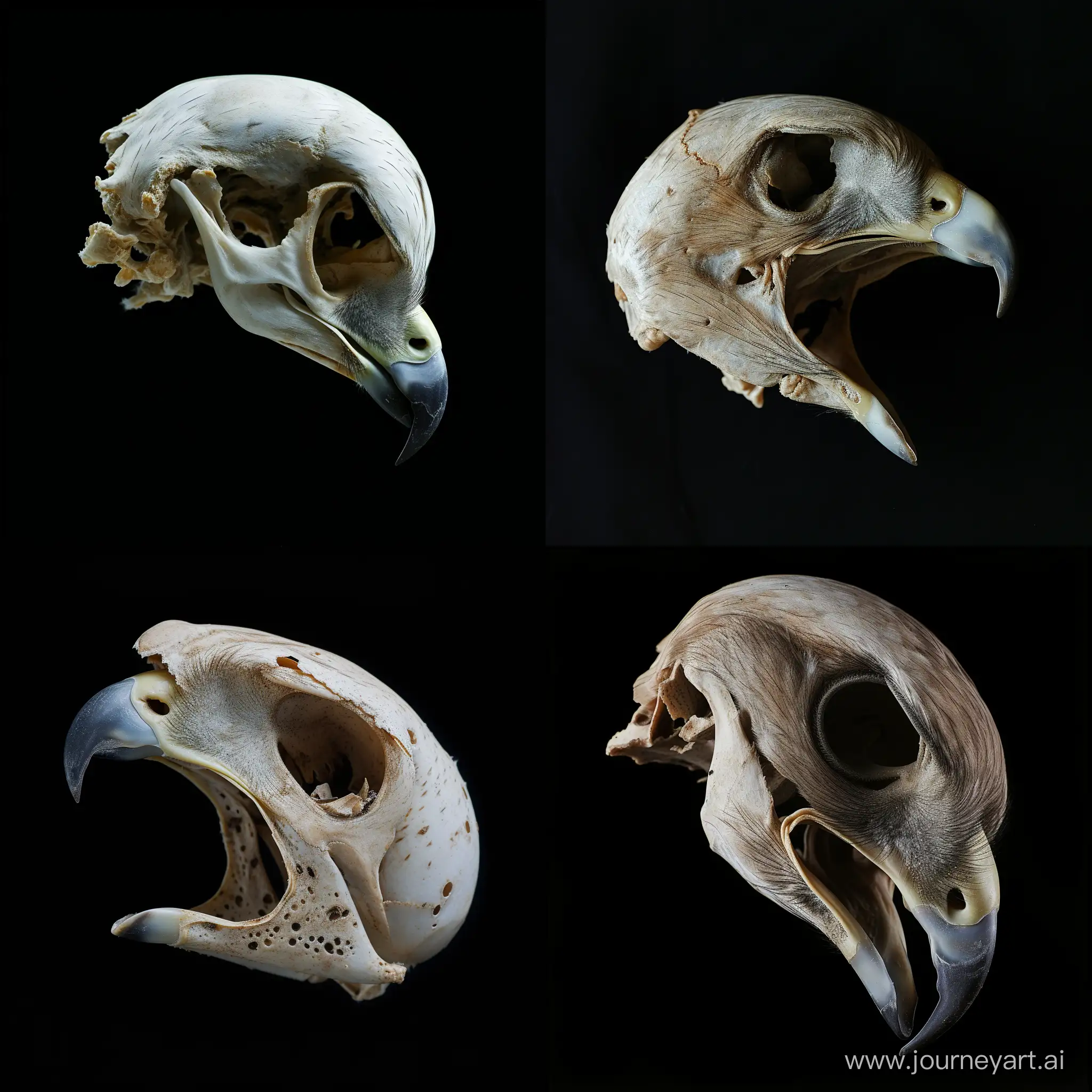 Ethereal-Hawk-Skull-Captured-in-Mesmerizing-34-Angle-Photograph
