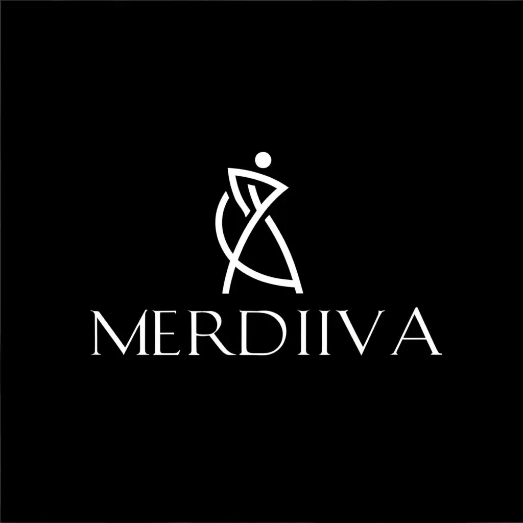 a logo design,with the text "Merdiva", main symbol:Fashion,Minimalistic,clear background
