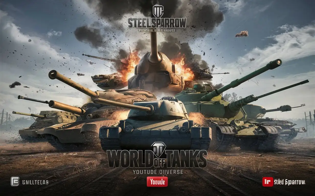Steel-Sparrow-World-of-Tanks-Channel-Cover-Armored-Vehicles-Clash-in-Explosive-Battlefield