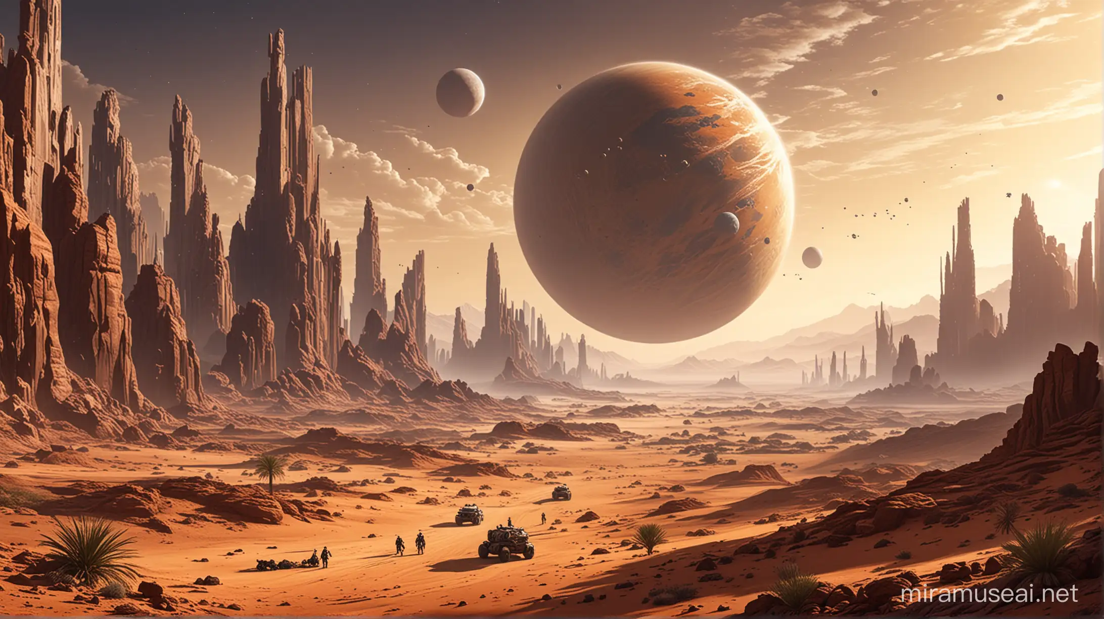 
colonization of a desert planet