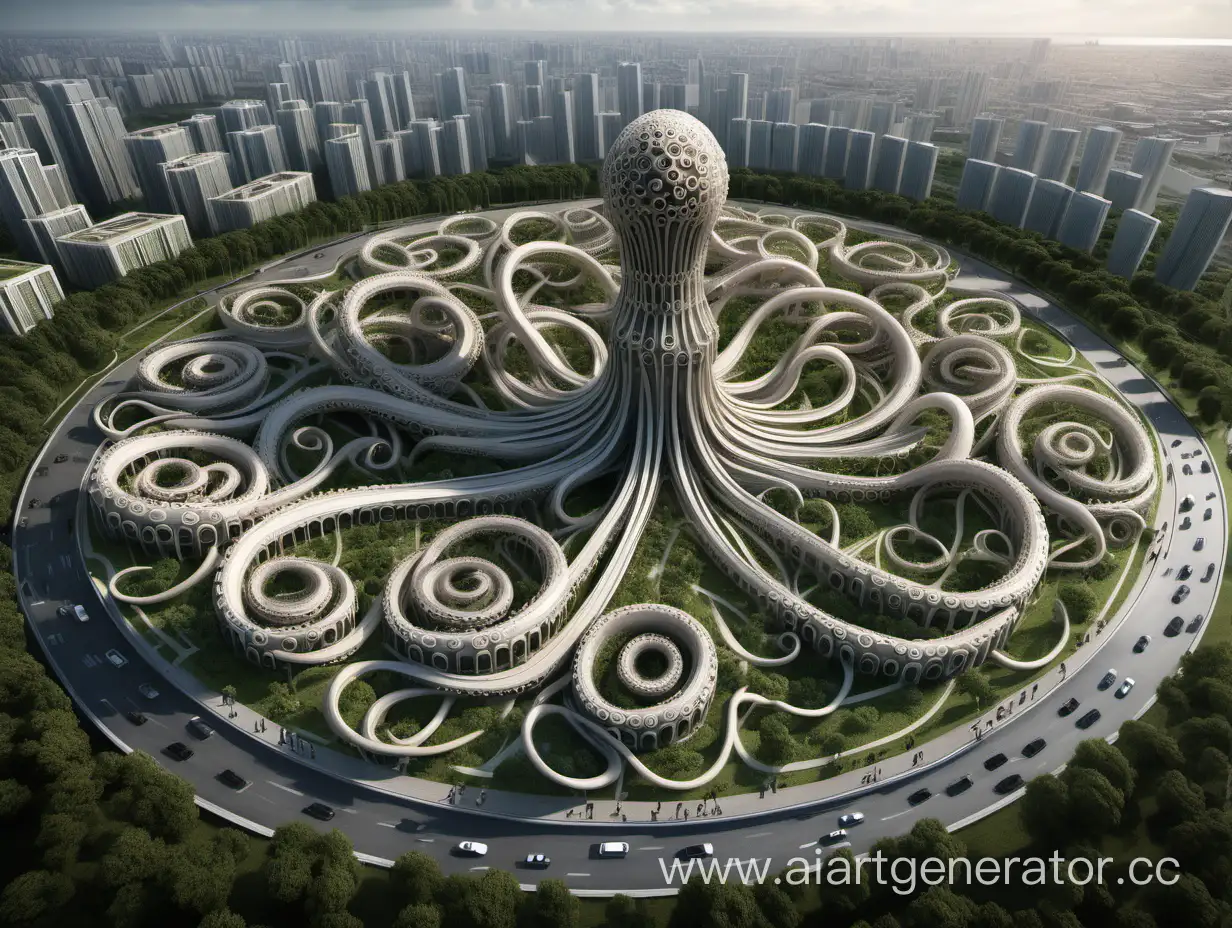 Urban-Tower-Complex-OctopusLike-Architecture-with-Park