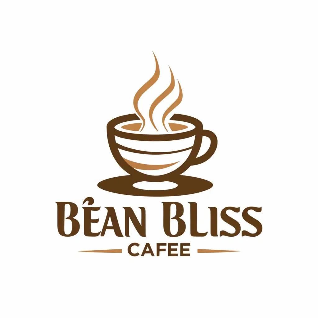 a logo design,with the text 'Gab's Bean Bliss Cafe', main symbol:cup of coffee,Moderate, be used in Restaurant industry, clear background