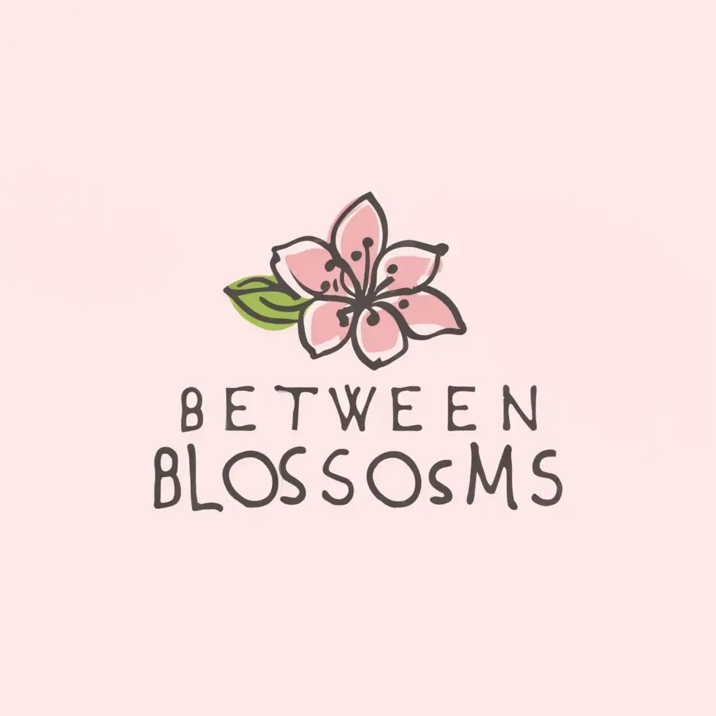 LOGO-Design-For-Between-Blossoms-Minimalistic-Blossom-Symbol-on-Clear-Background