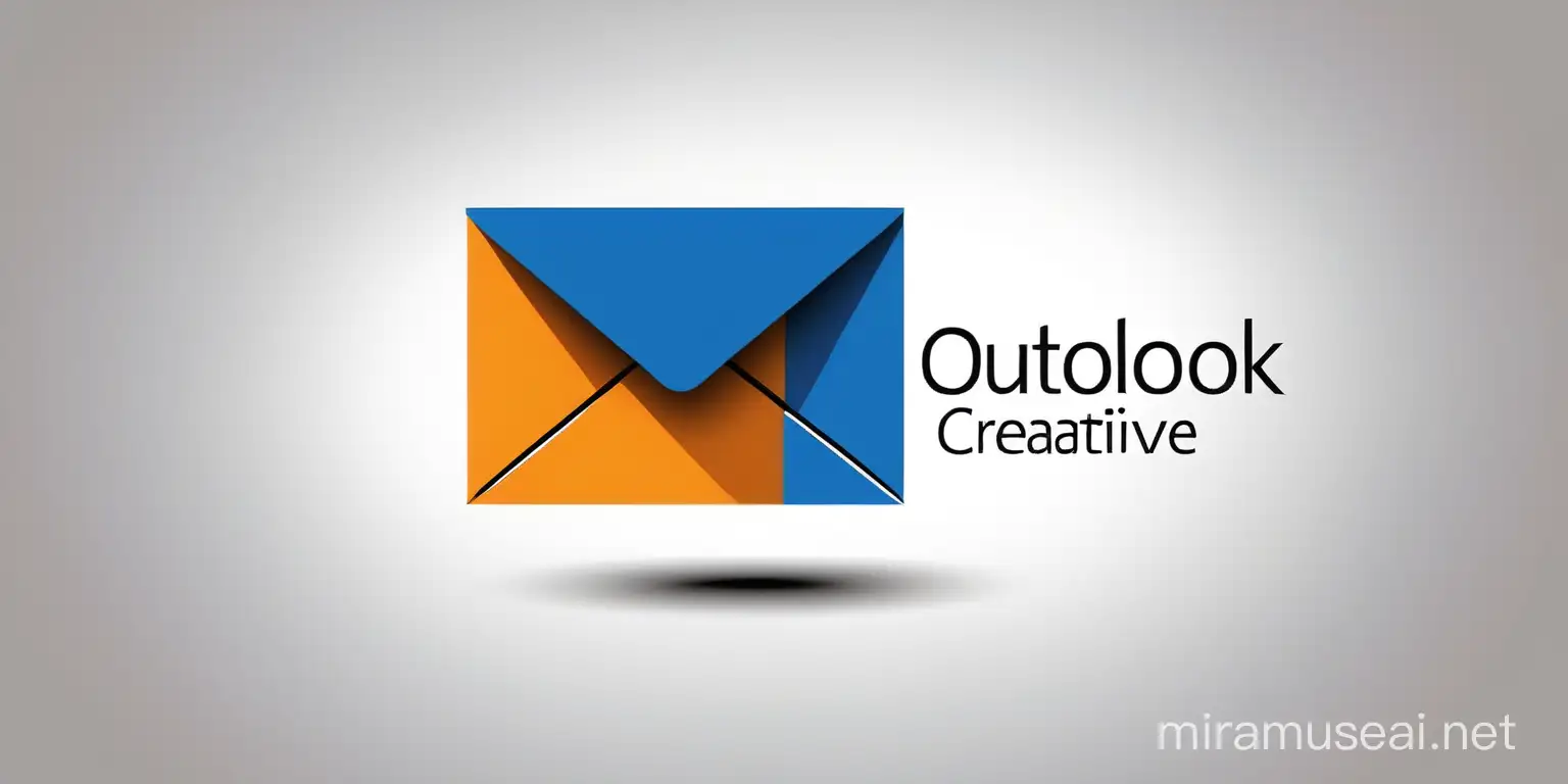 Creative Outlook Logo Design in Vibrant Background
