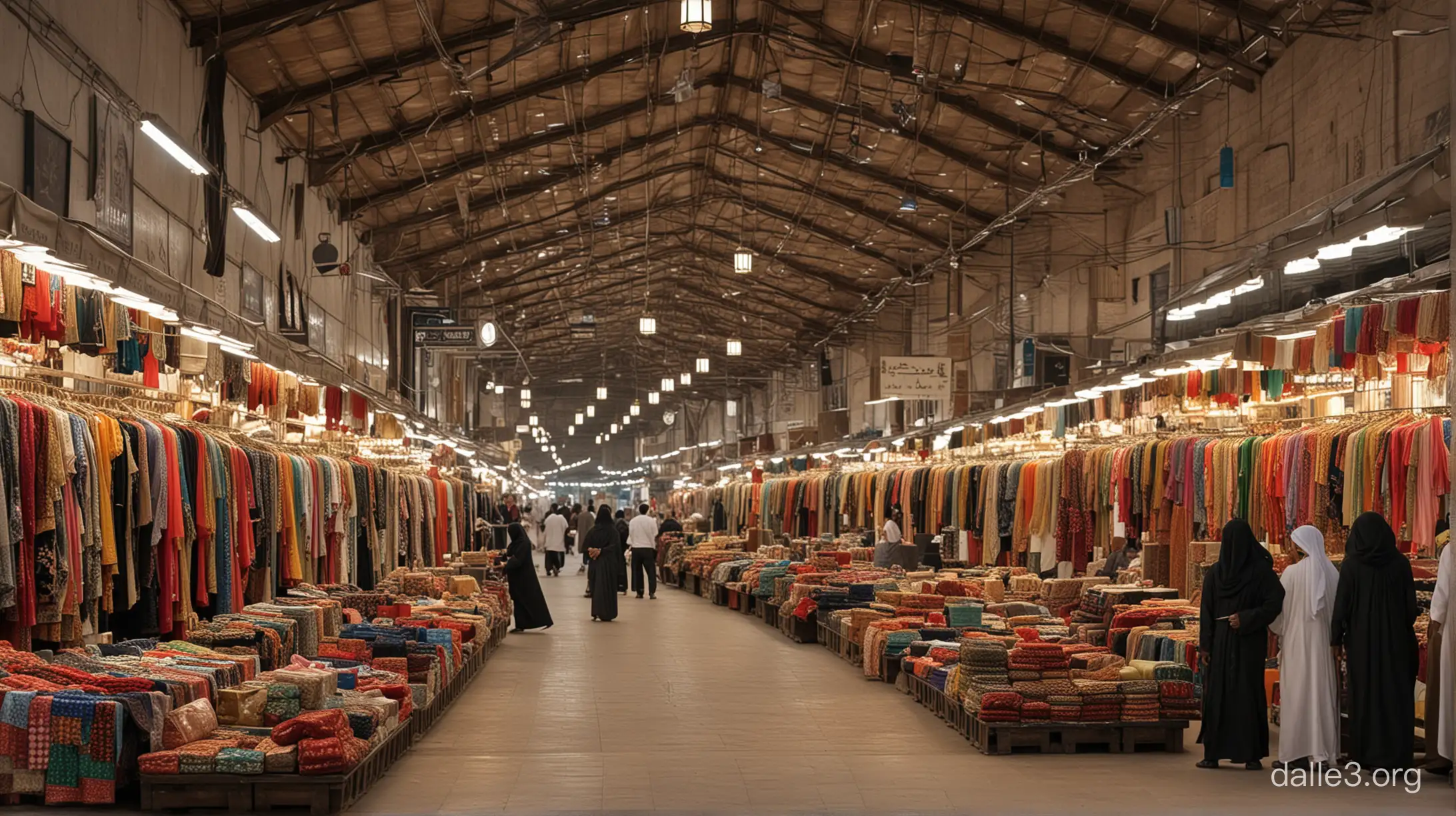 Vibrant Traditional Saudi Arabian Market Scene In Riyadh 1960 | Dalle3 AI