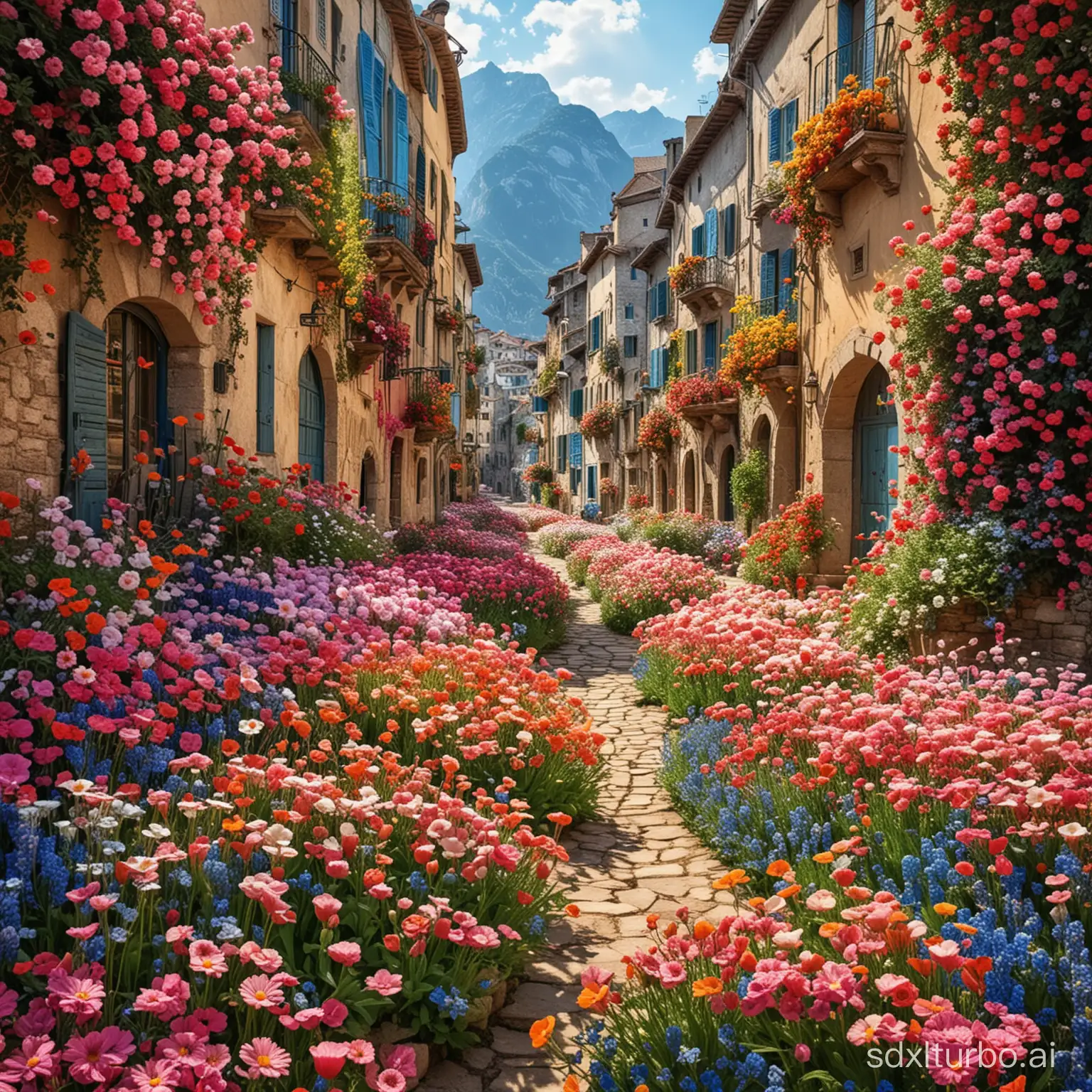 the most beautiful place in the world, flowers