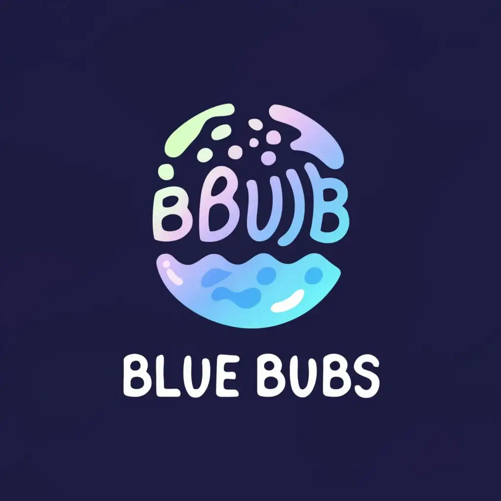 a logo design,with the text "blue bubs", main symbol:/underwater,Moderate,be used in Automotive industry,clear background